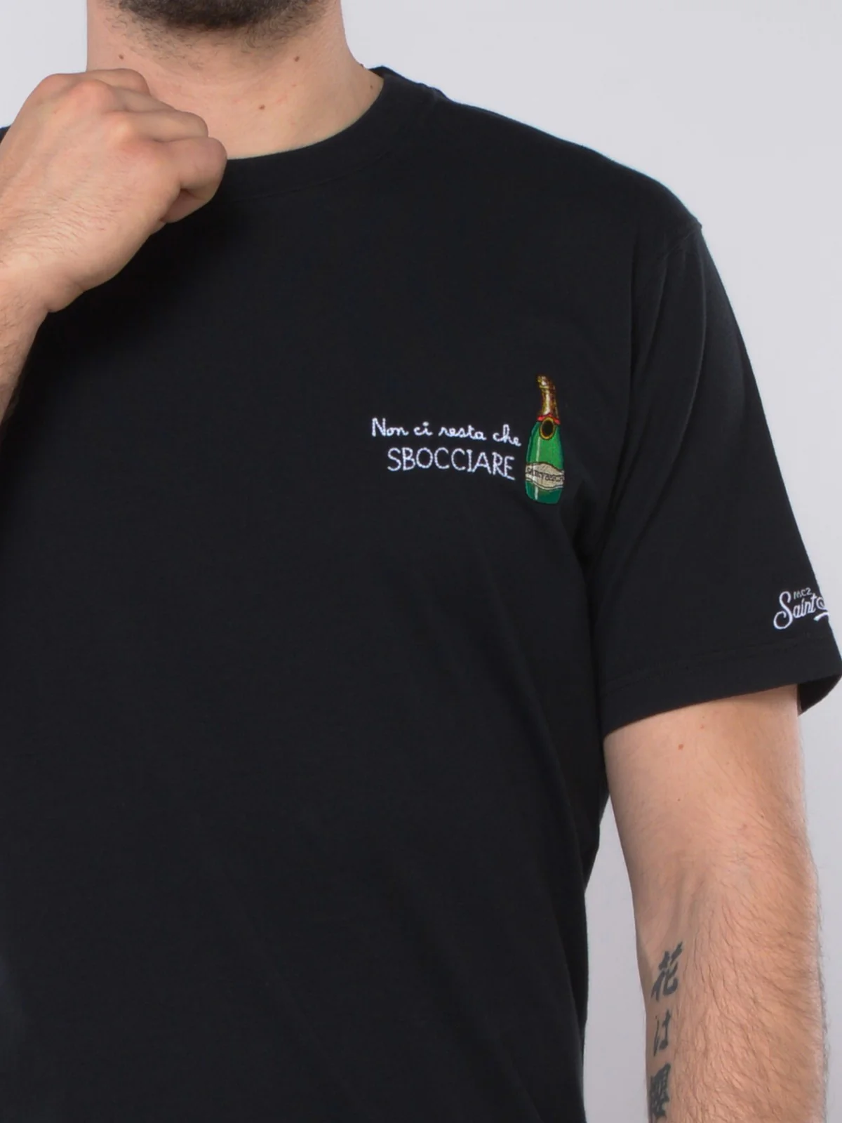 MC2 SAINT BARTH T-Shirt e Polo Uomo  PORTOFINO 04145F Nero - Image 3