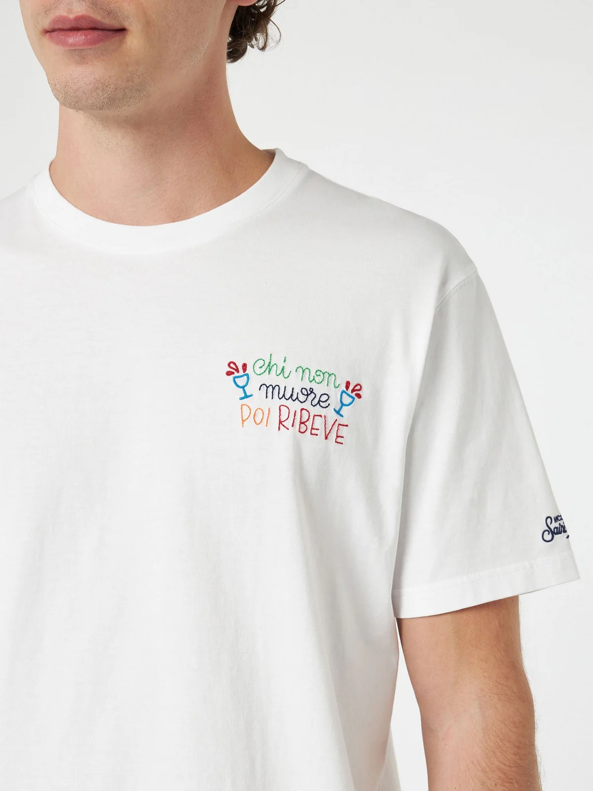 MC2 SAINT BARTH T-Shirt e Polo Uomo  PORTOFINO 04404F Bianco - Image 2