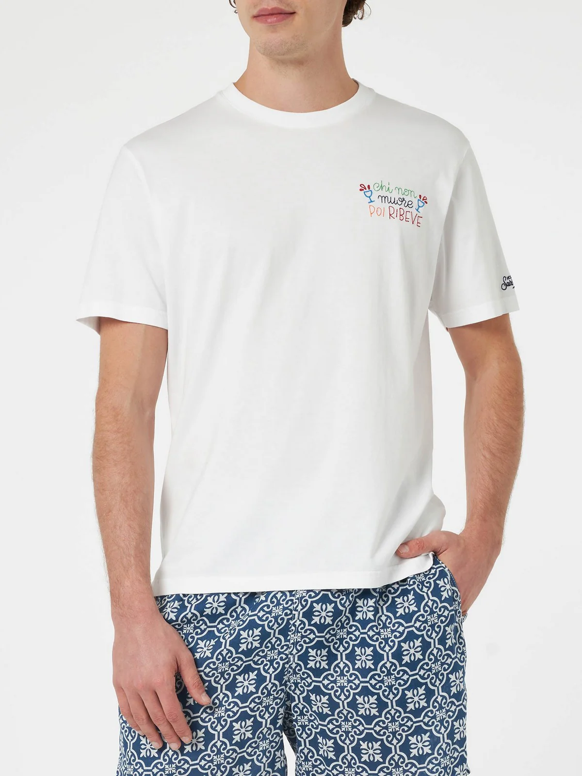 MC2 SAINT BARTH T-Shirt e Polo Uomo  PORTOFINO 04404F Bianco - Image 3