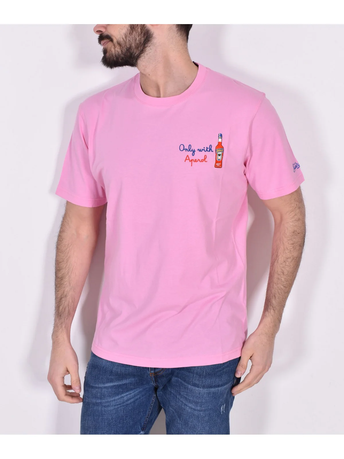 MC2 SAINT BARTH T-Shirt e Polo Uomo  PORTOFINO 06651D Rosa - Image 2