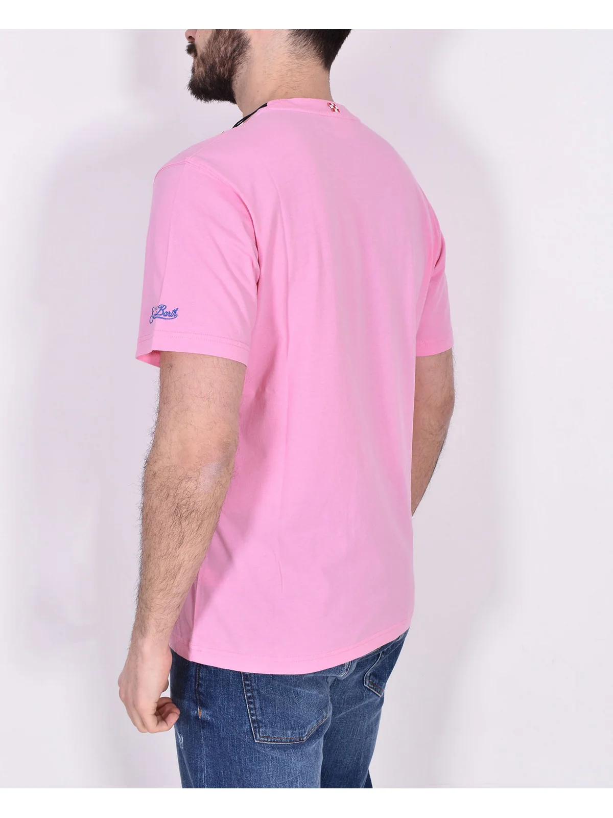 MC2 SAINT BARTH T-Shirt e Polo Uomo  PORTOFINO 06651D Rosa - Image 3