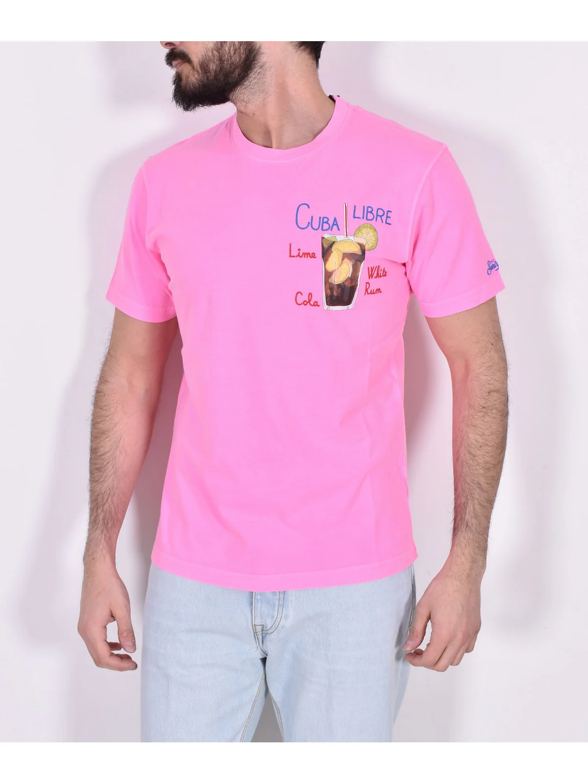 MC2 SAINT BARTH T-Shirt e Polo Uomo  TSHIRT MAN 00428D Rosa - Image 2