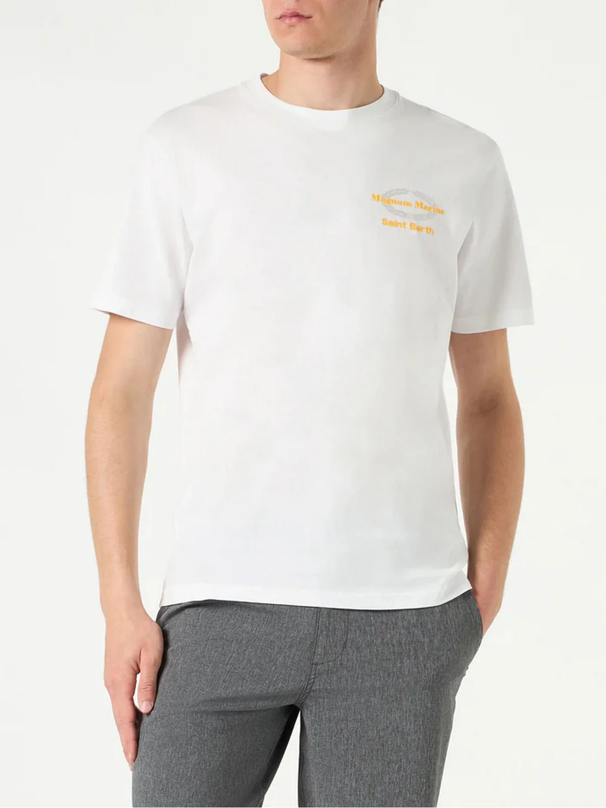 MC2 SAINT BARTH T-Shirt e Polo Uomo  TSHIRT MAN 03466F Bianco - Image 3