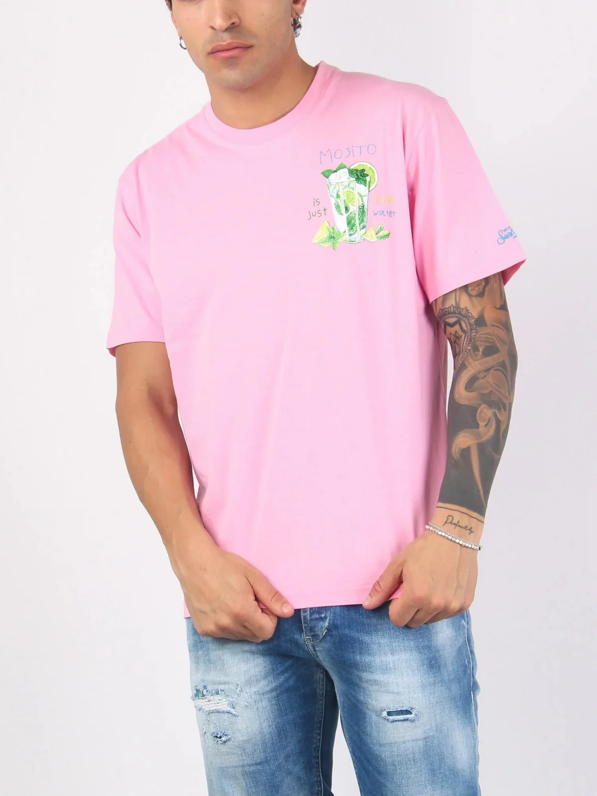MC2 SAINT BARTH T-Shirt e Polo Uomo  TSHIRT MAN 03554F Rosa - Image 2
