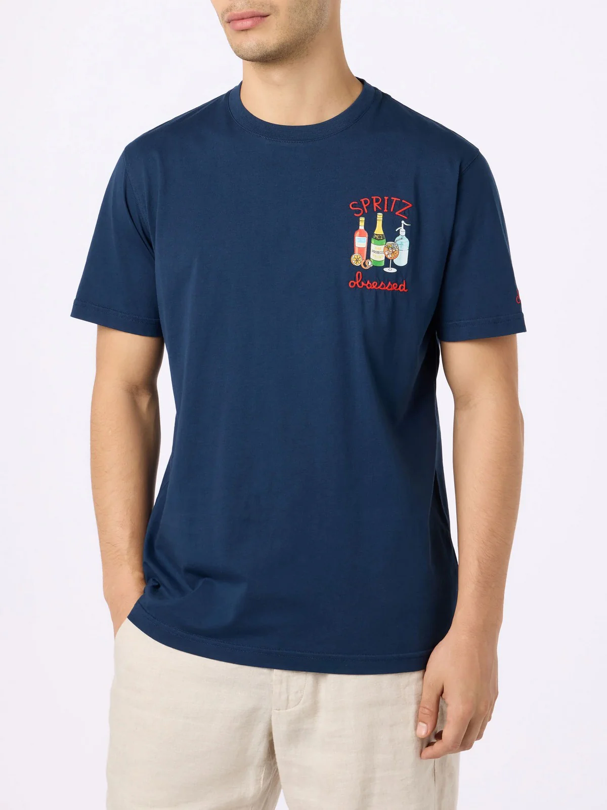 MC2 SAINT BARTH T-Shirt e Polo Uomo  TSHIRT MAN 03573F COCKTAIL SPRITZ 61 EMB - Image 2