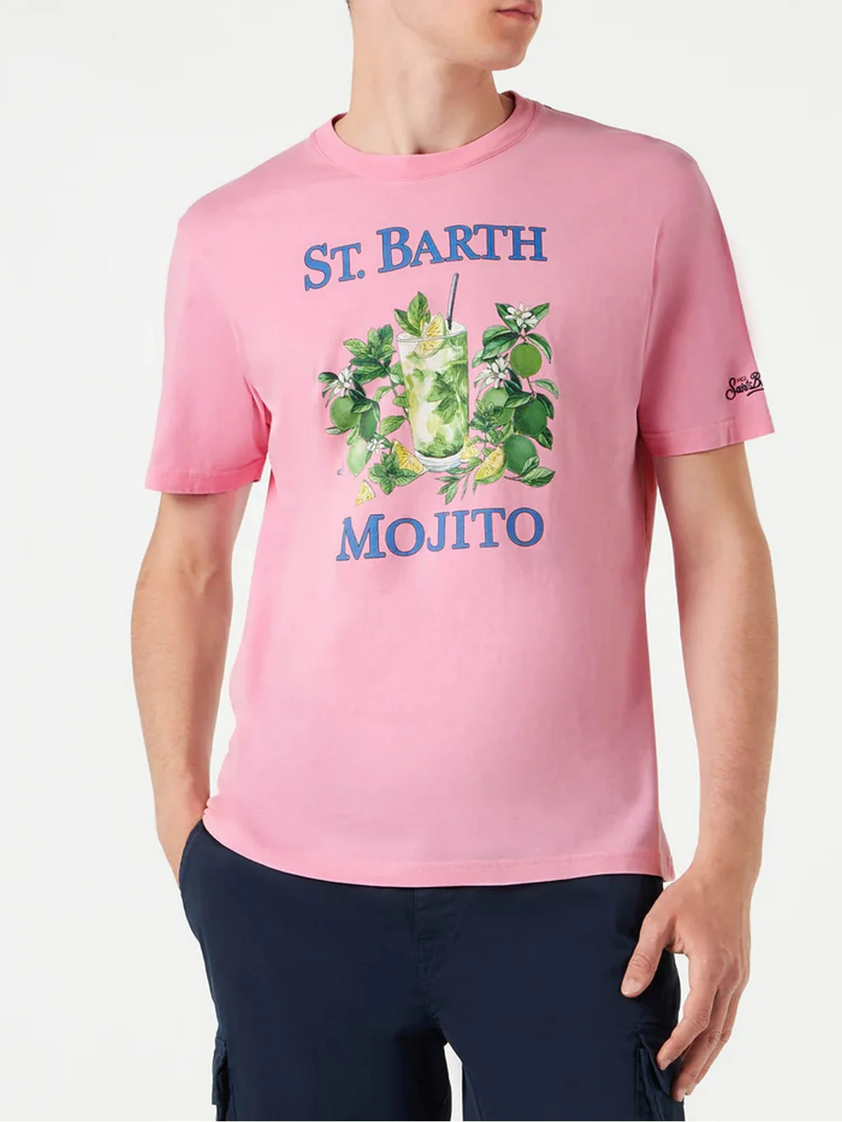 MC2 SAINT BARTH T-Shirt e Polo Uomo  TSHIRT MAN 04303D Rosa - Image 2