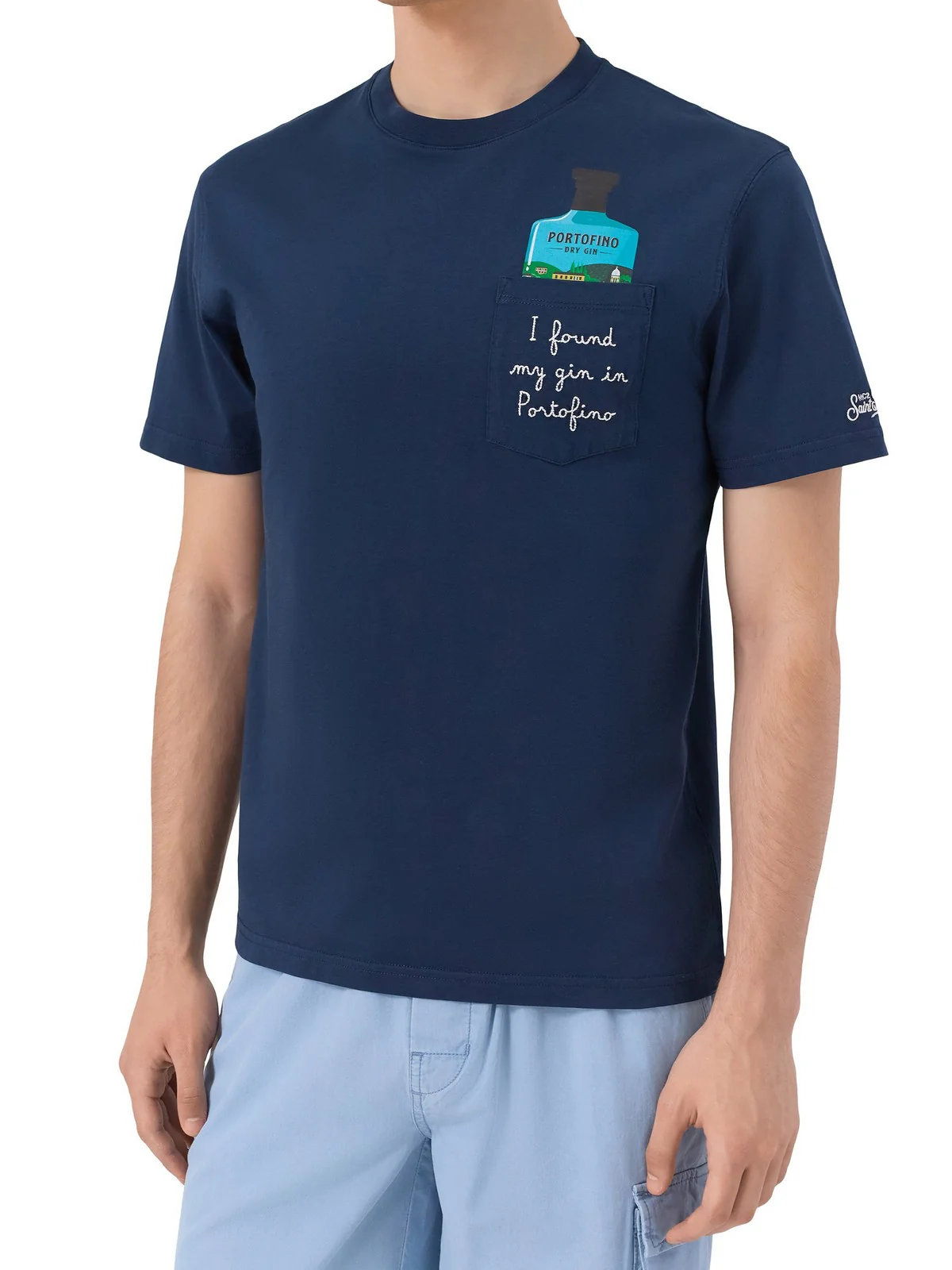 MC2 SAINT BARTH T-shirt Uomo  AUSTIN 04518L DRY GIN 61 EMB - Image 2