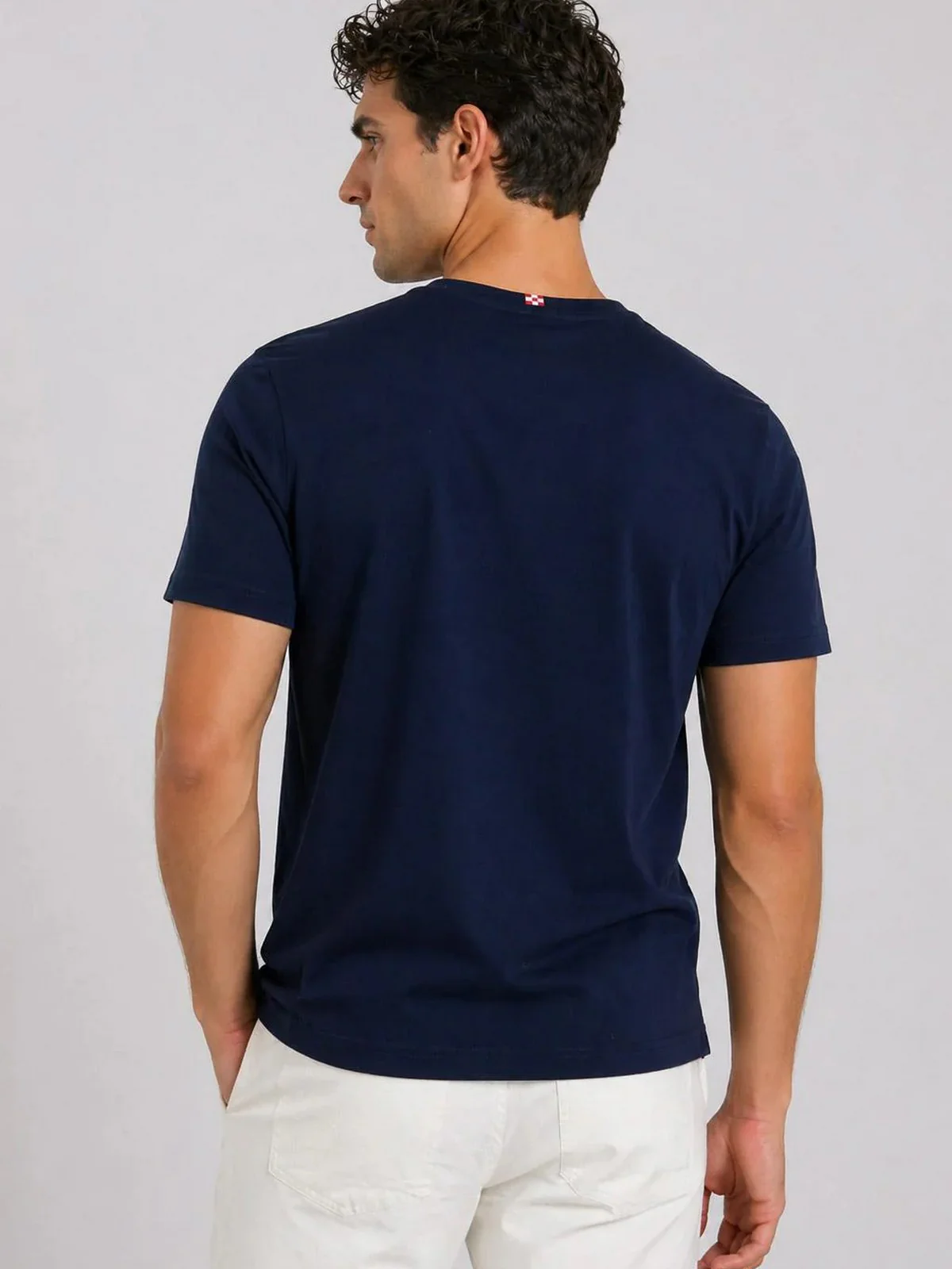 MC2 SAINT BARTH T-shirt Uomo  BLANCHE 02098L 61 PINCHY MULTI STRIPES 30 - Image 3