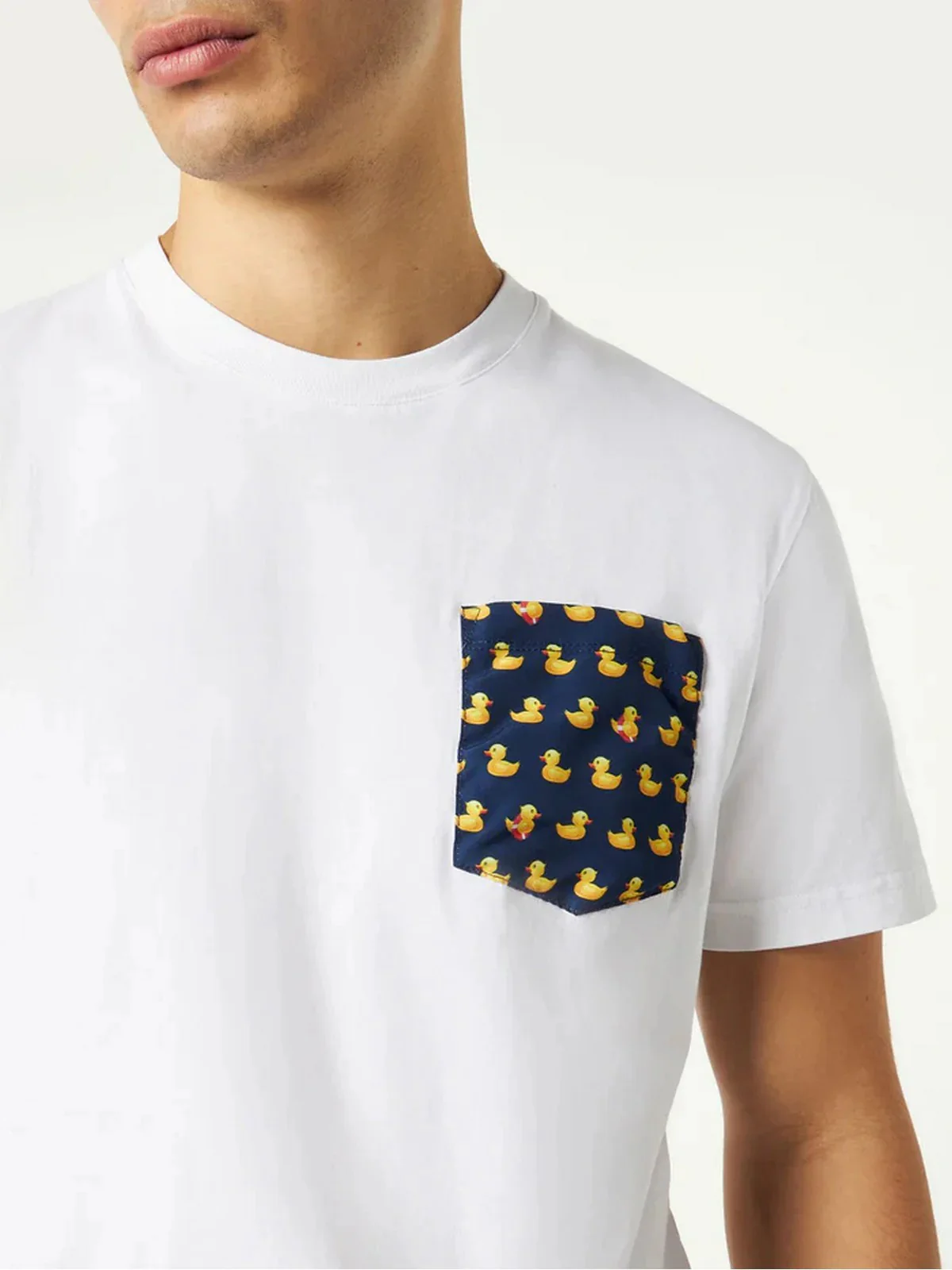 MC2 SAINT BARTH T-shirt Uomo  BLANCHE 03099H 01N DUCKY 61 - Image 3