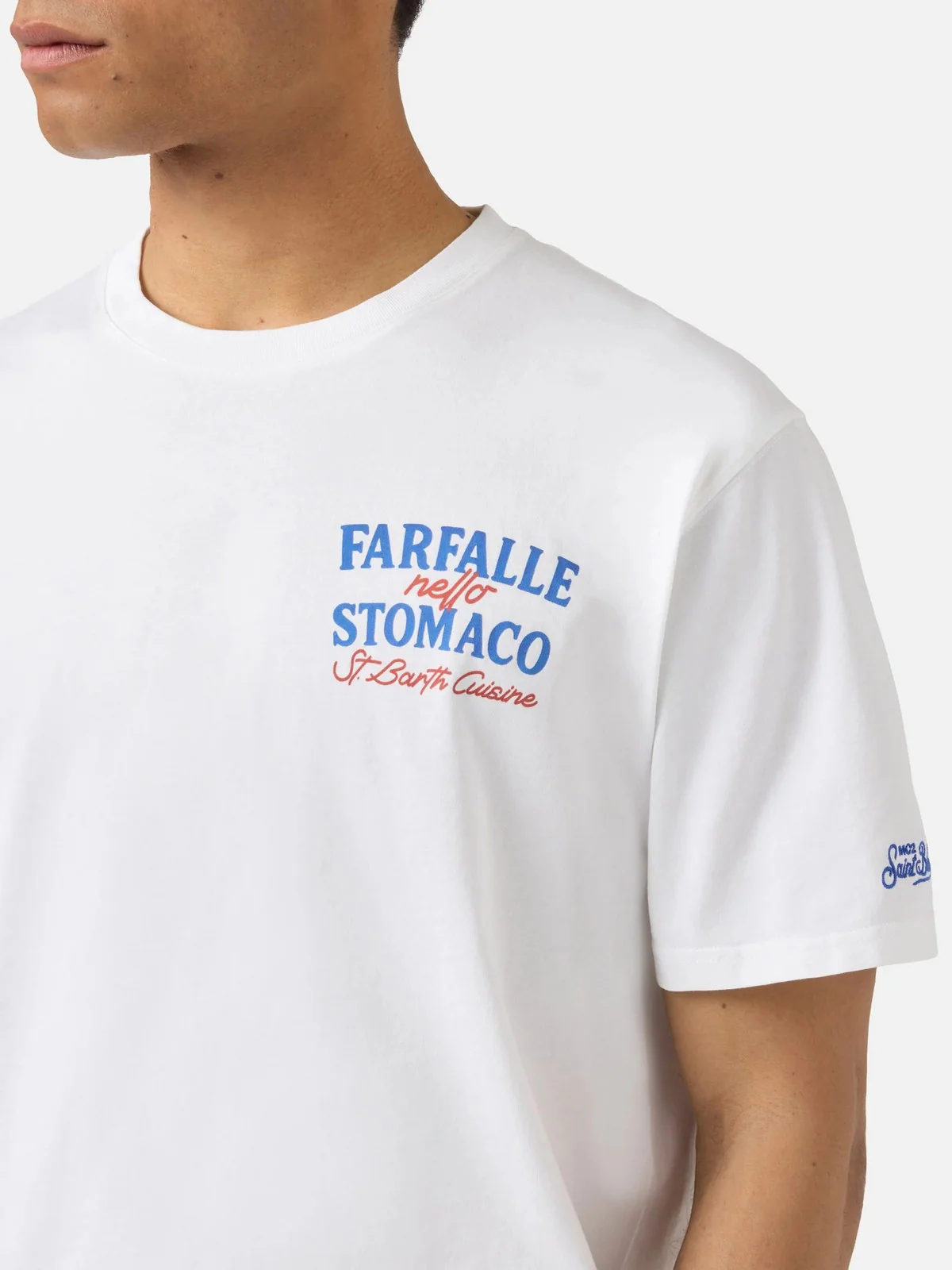 MC2 SAINT BARTH T-shirt Uomo  PORTLAND 02006L FARFALLE STOMACO 01N - Image 3