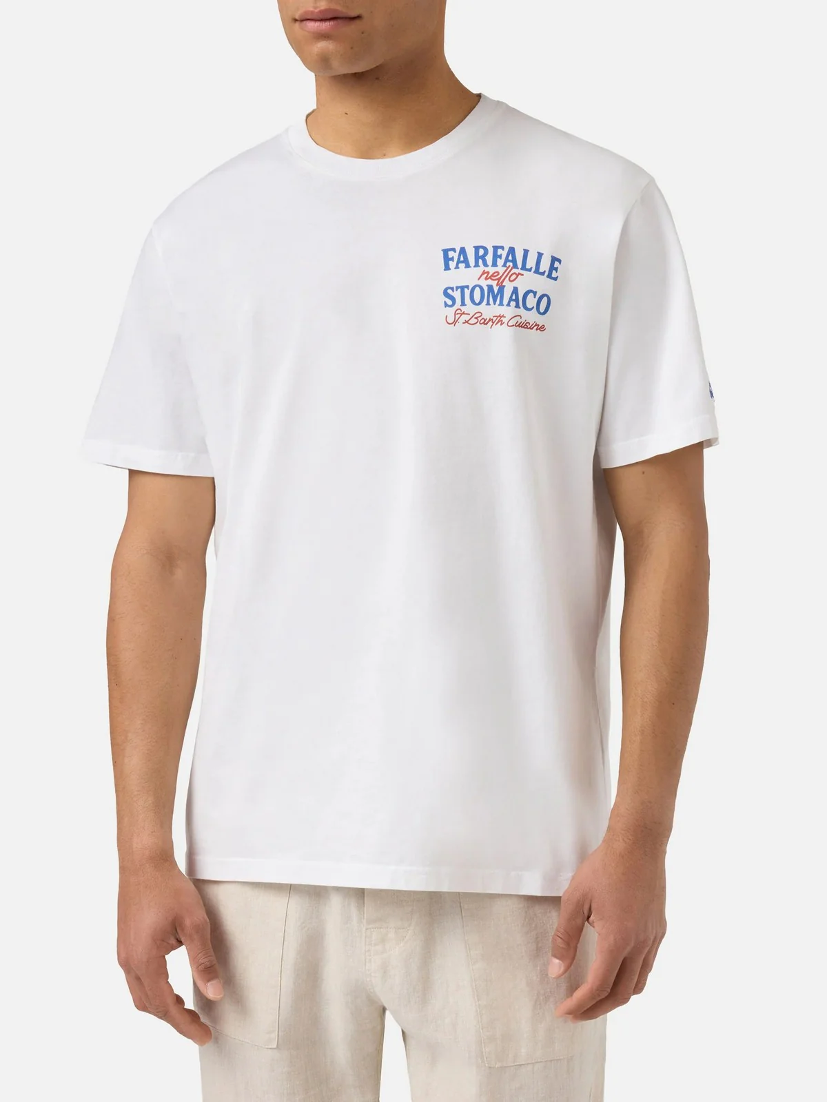 MC2 SAINT BARTH T-shirt Uomo  PORTLAND 02006L FARFALLE STOMACO 01N - Image 4