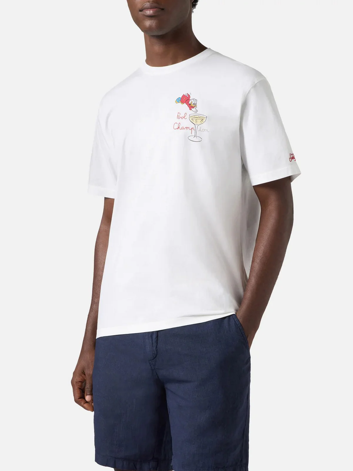 MC2 SAINT BARTH T-shirt Uomo  PORTOFINO 00755L SCROOGE CHAMPION 01N EMB - Image 2