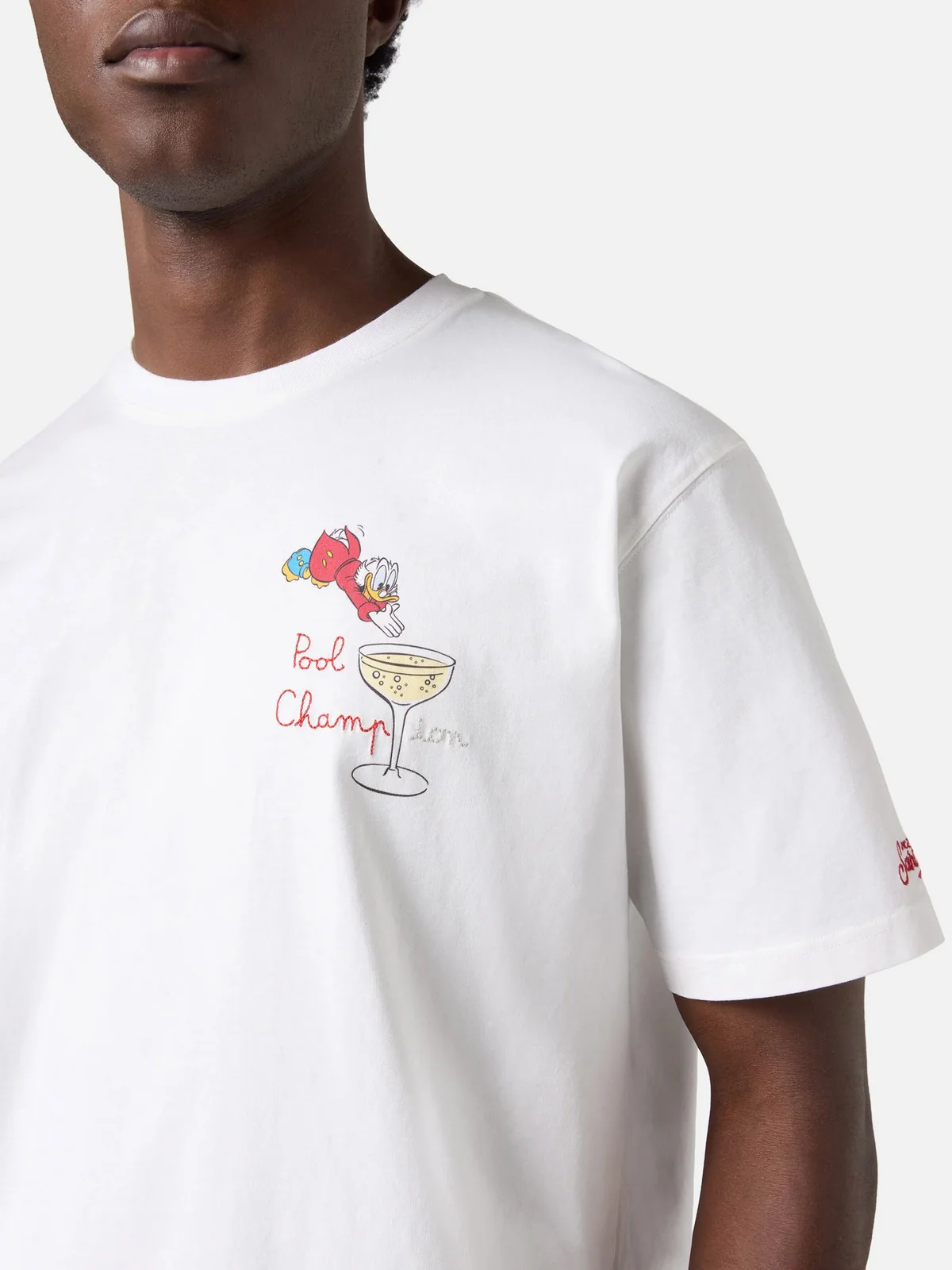 MC2 SAINT BARTH T-shirt Uomo  PORTOFINO 00755L SCROOGE CHAMPION 01N EMB - Image 3