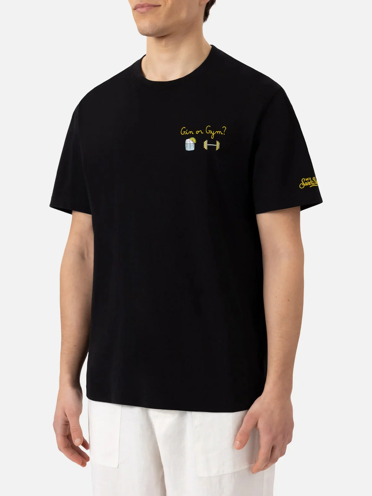MC2 SAINT BARTH T-shirt Uomo PORTOFINO 02372H Nero - Image 2