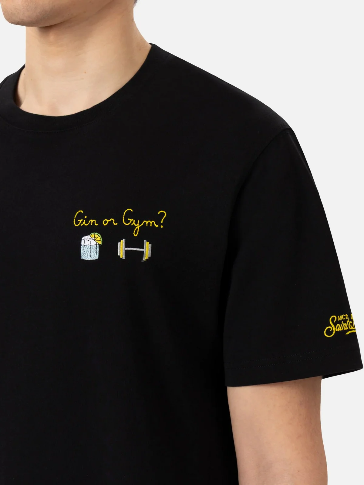 MC2 SAINT BARTH T-shirt Uomo PORTOFINO 02372H Nero - Image 4