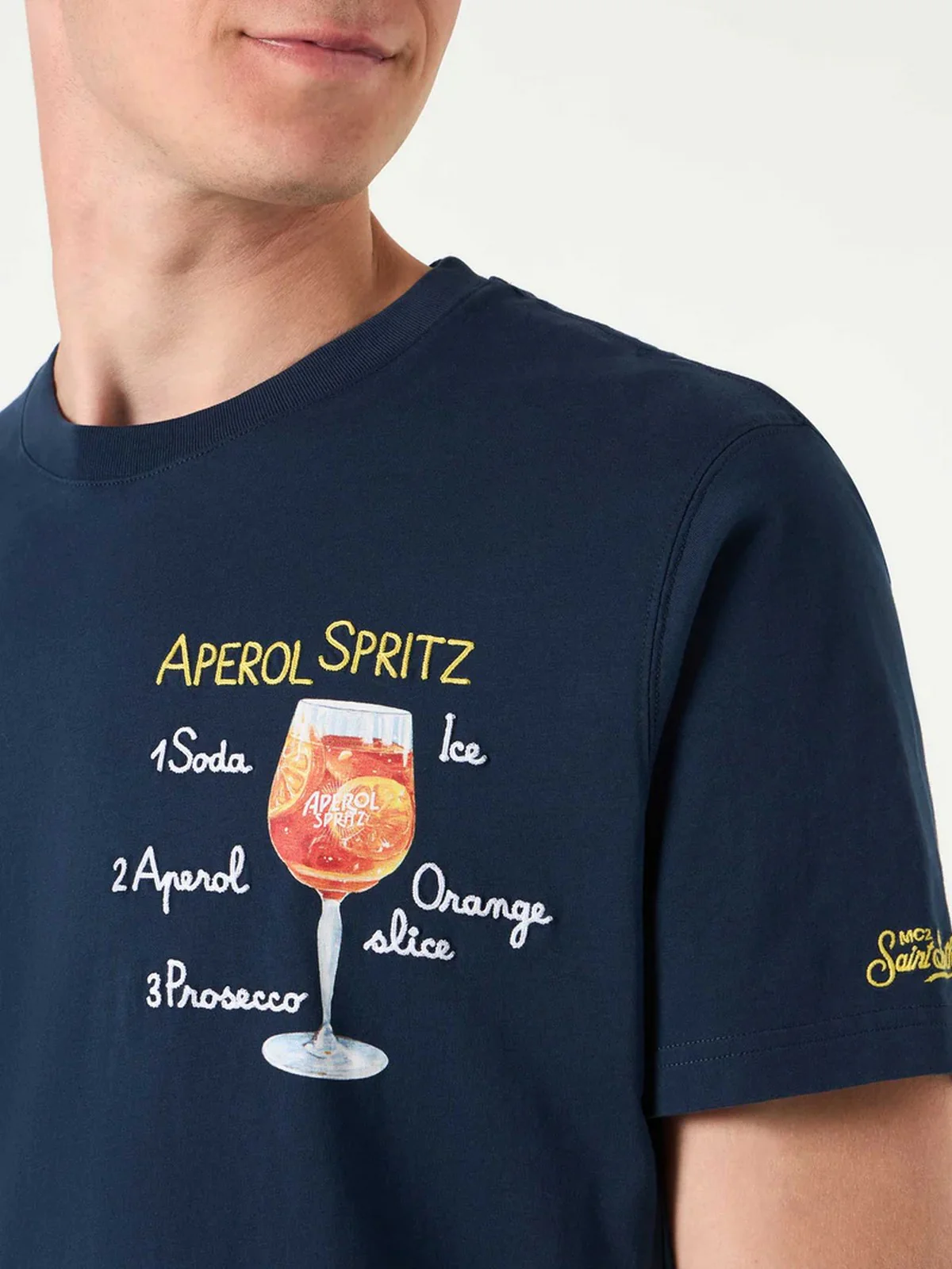 MC2 SAINT BARTH T-shirt Uomo  PORTOFINO 04382L SPRITZ 61 EMB - Image 3