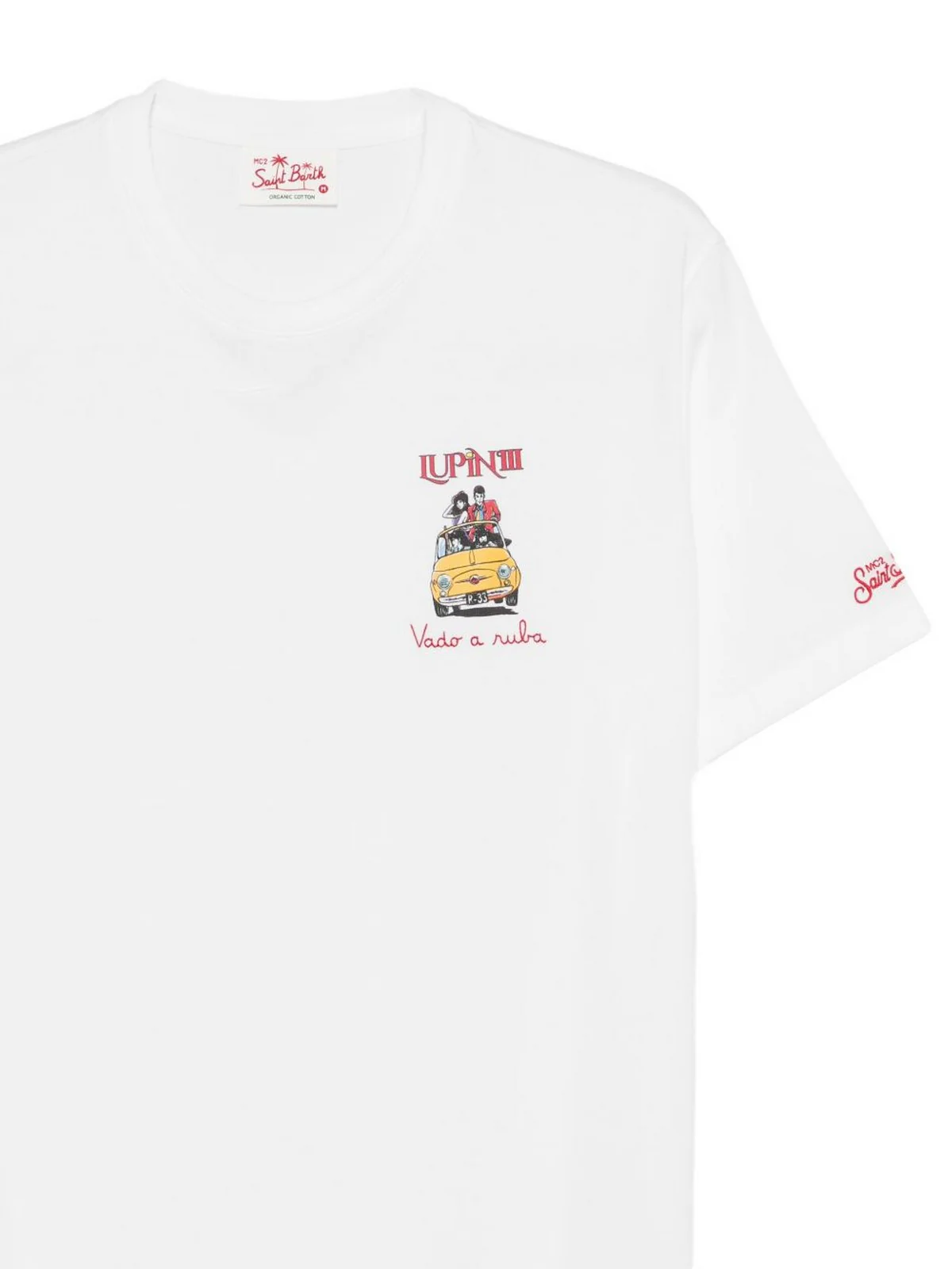 MC2 SAINT BARTH T-shirt Uomo  PORTOFINO 04411L LUPIN RUBA 01N EMB - Image 2