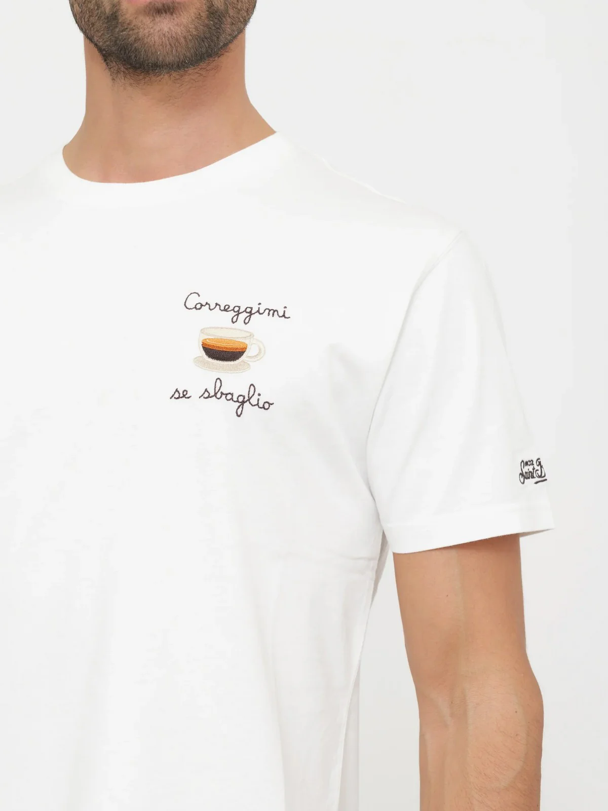 MC2 SAINT BARTH T-shirt Uomo  PORTOFINO 04452L CORREGGIMI SBAGLIO 10 EMB - Image 3