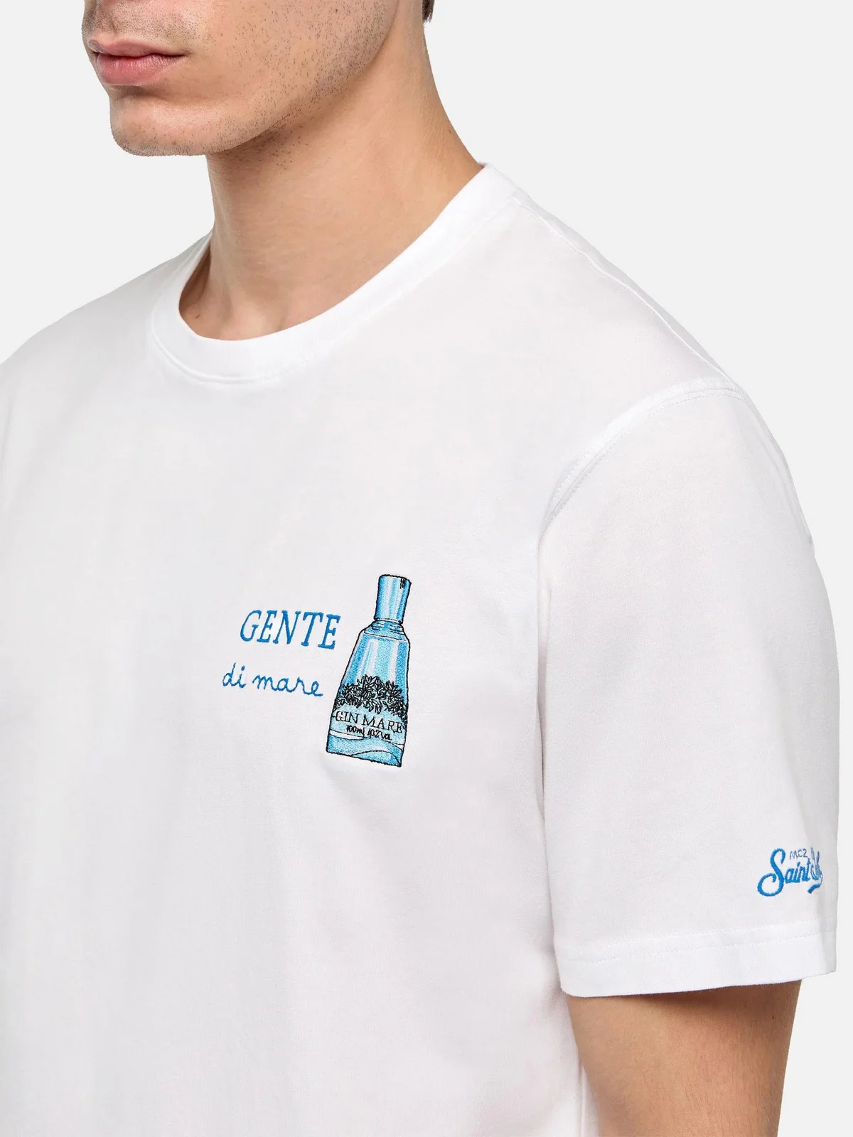 MC2 SAINT BARTH T-shirt Uomo PORTOFINO 04456L GIN GENTE 01N EMB - Image 3
