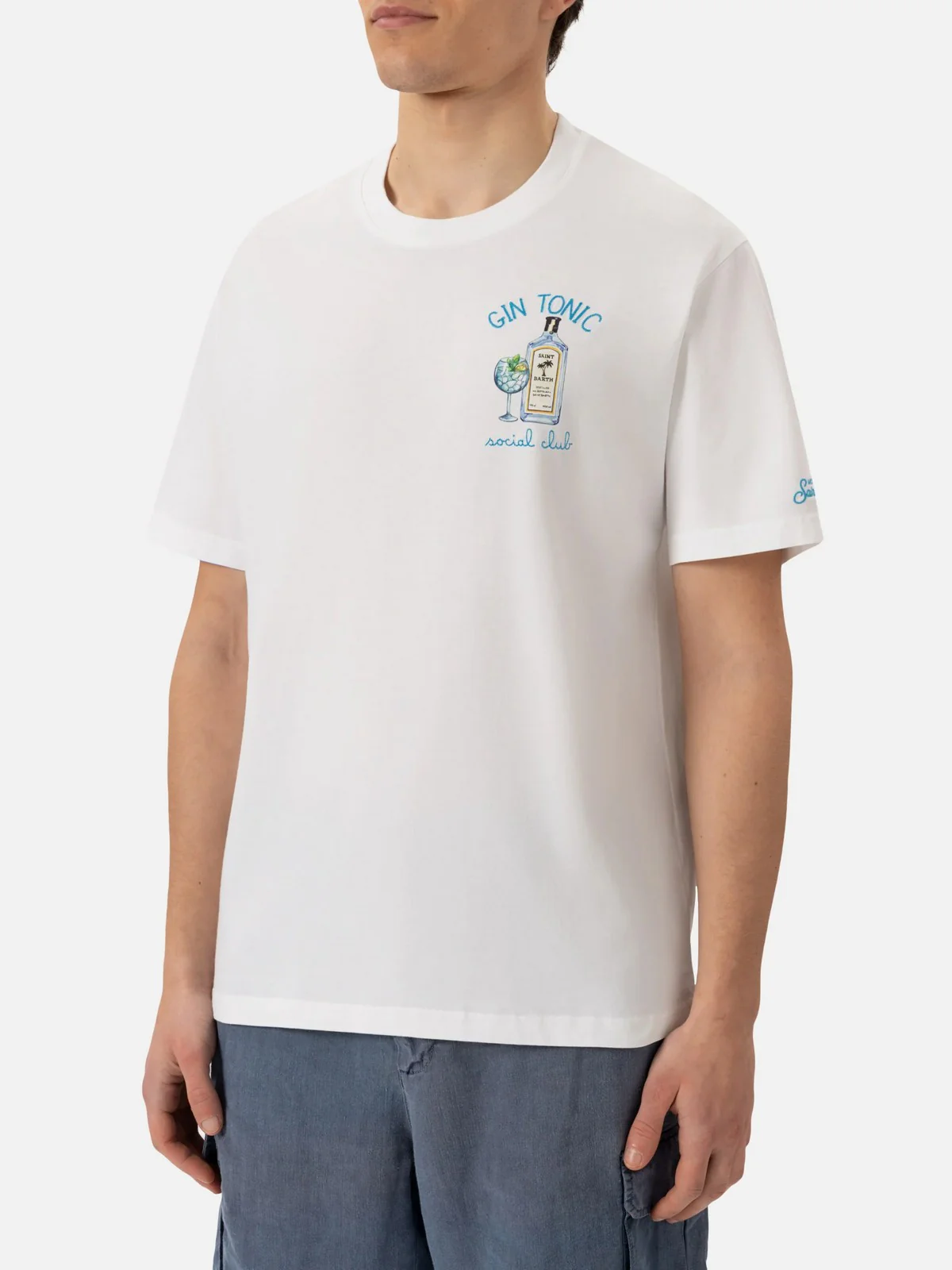 MC2 SAINT BARTH T-shirt Uomo  TSHIRT MAN 02496H SOCIAL GIN 01N EMB - Image 2