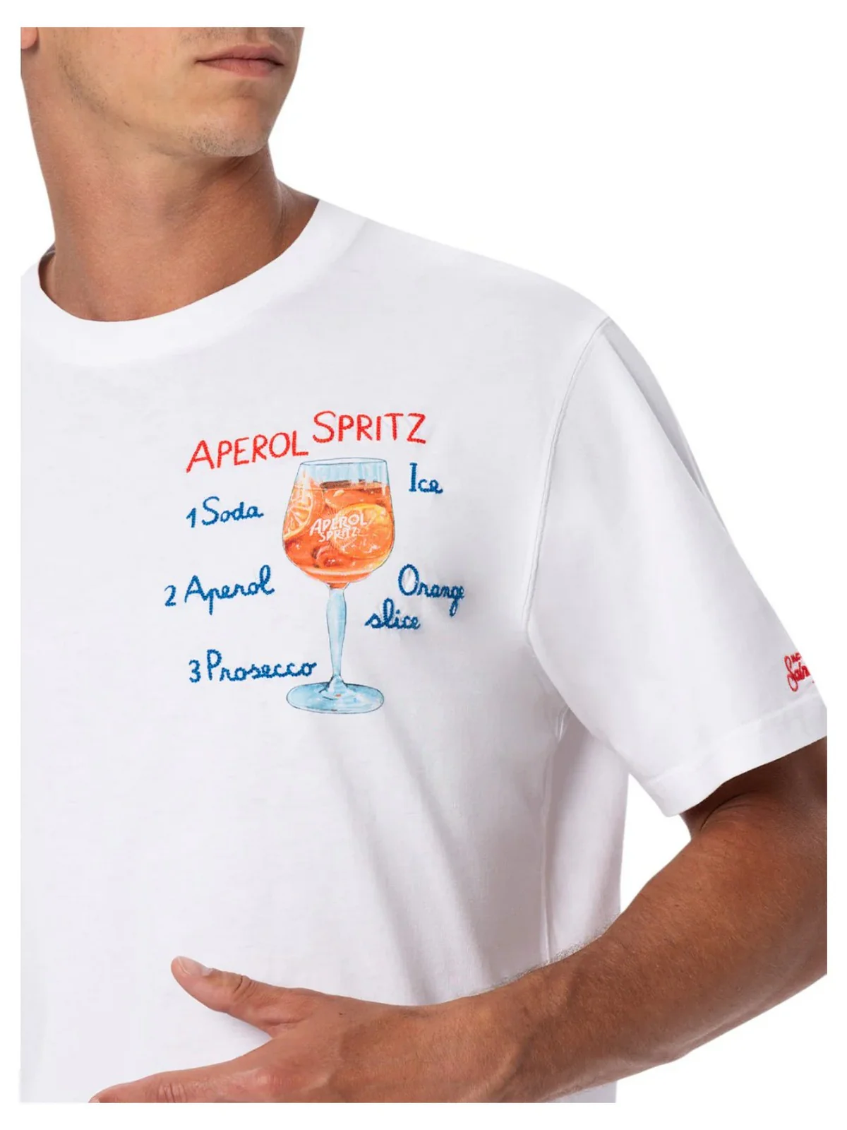 MC2 SAINT BARTH T-shirt Uomo TSHIRT MAN 02701H SPRITZ 01N EMB - Image 3