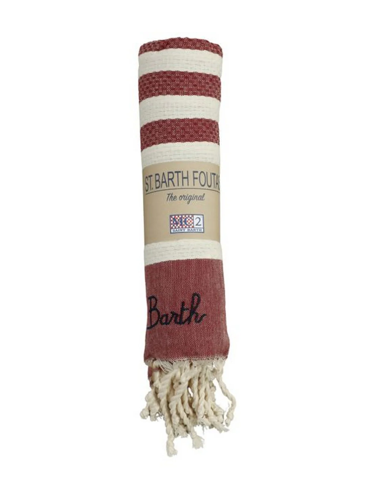 MC2 SAINT BARTH Telo mare Donna  FOUTAS N 02012H Rosso - Image 4