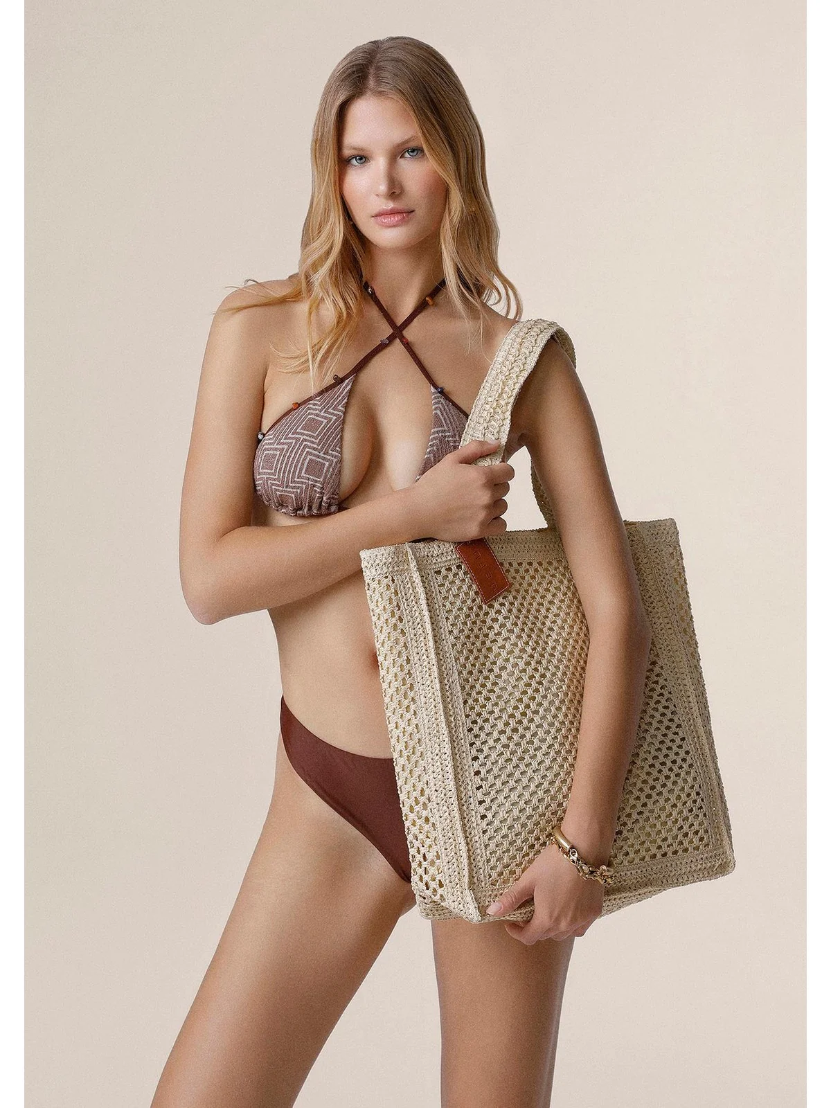 ME FUI borsa mare Donna  MA25-A076BG Beige - Image 2