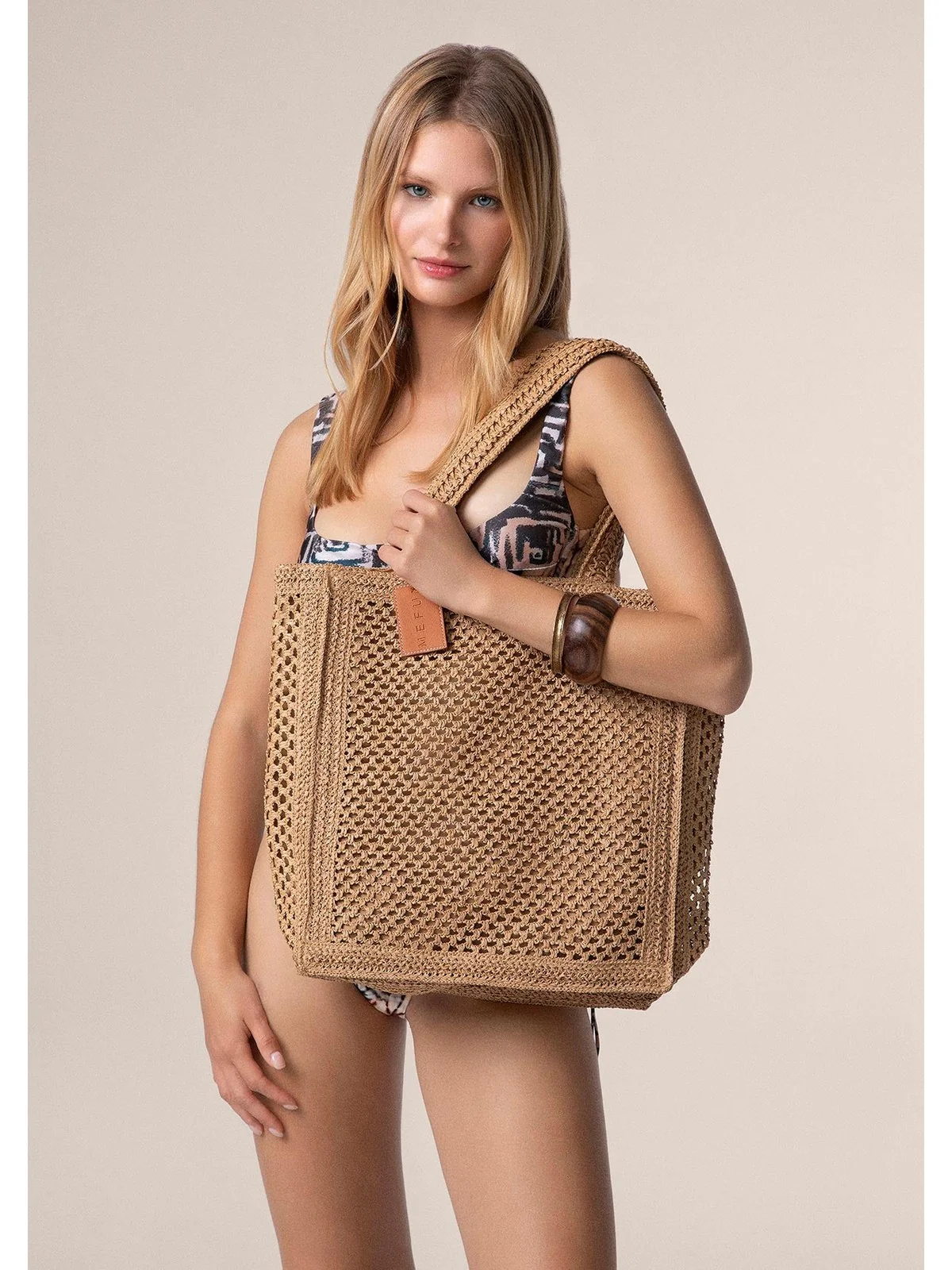 ME FUI borsa mare Donna  MA25-A076LB LIGHT BROWN - Image 3