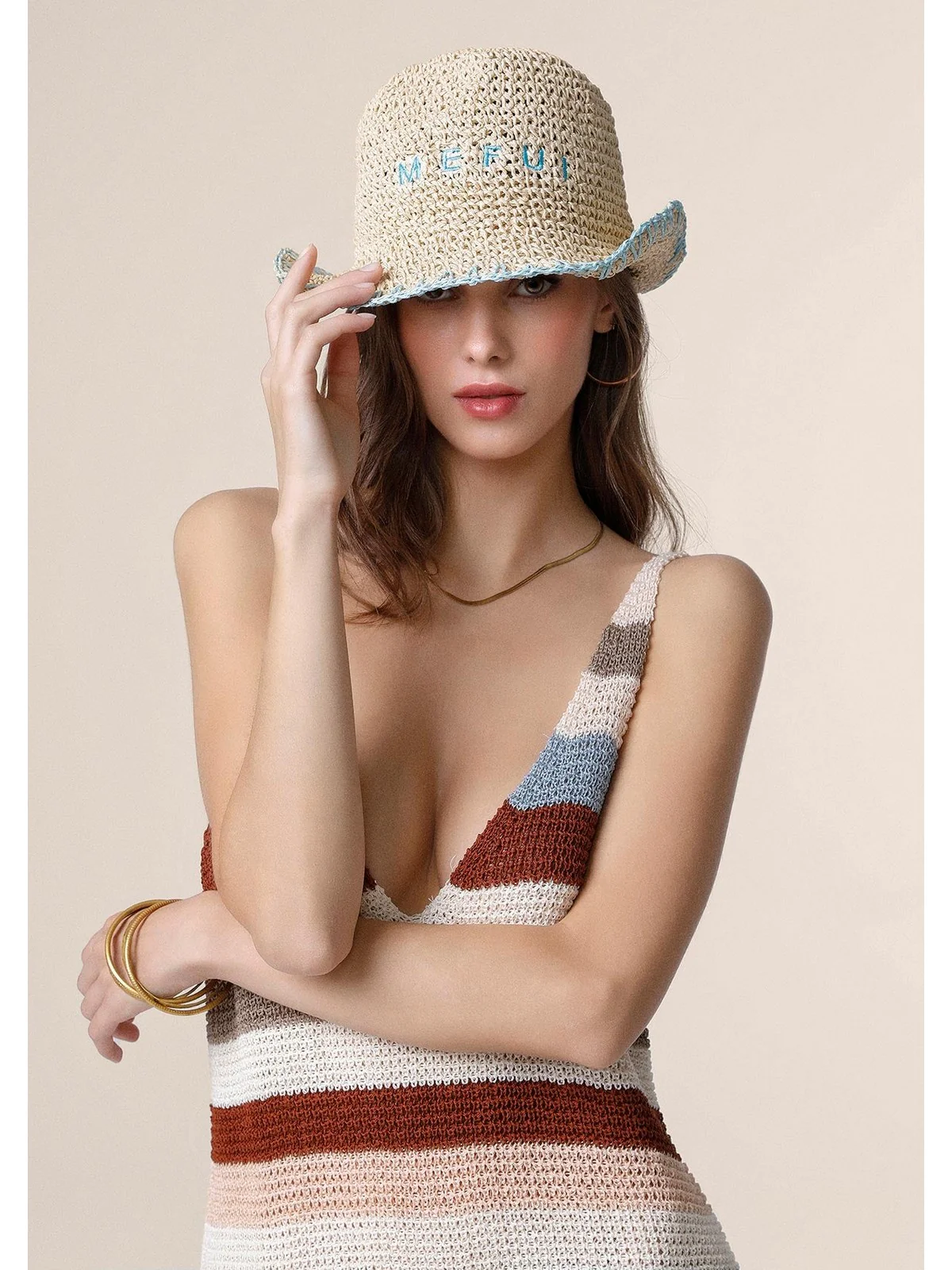 ME FUI Cappello Donna  MA25-A025BG Beige - Image 2