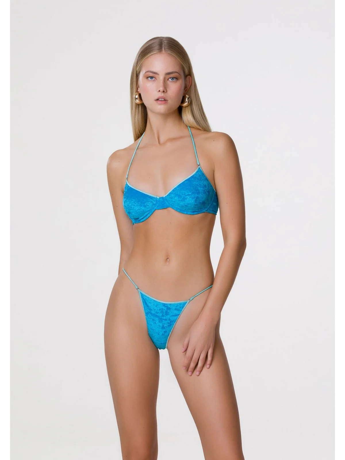 ME FUI Costume da bagno Donna  MF24-0031BU Blu - Image 3