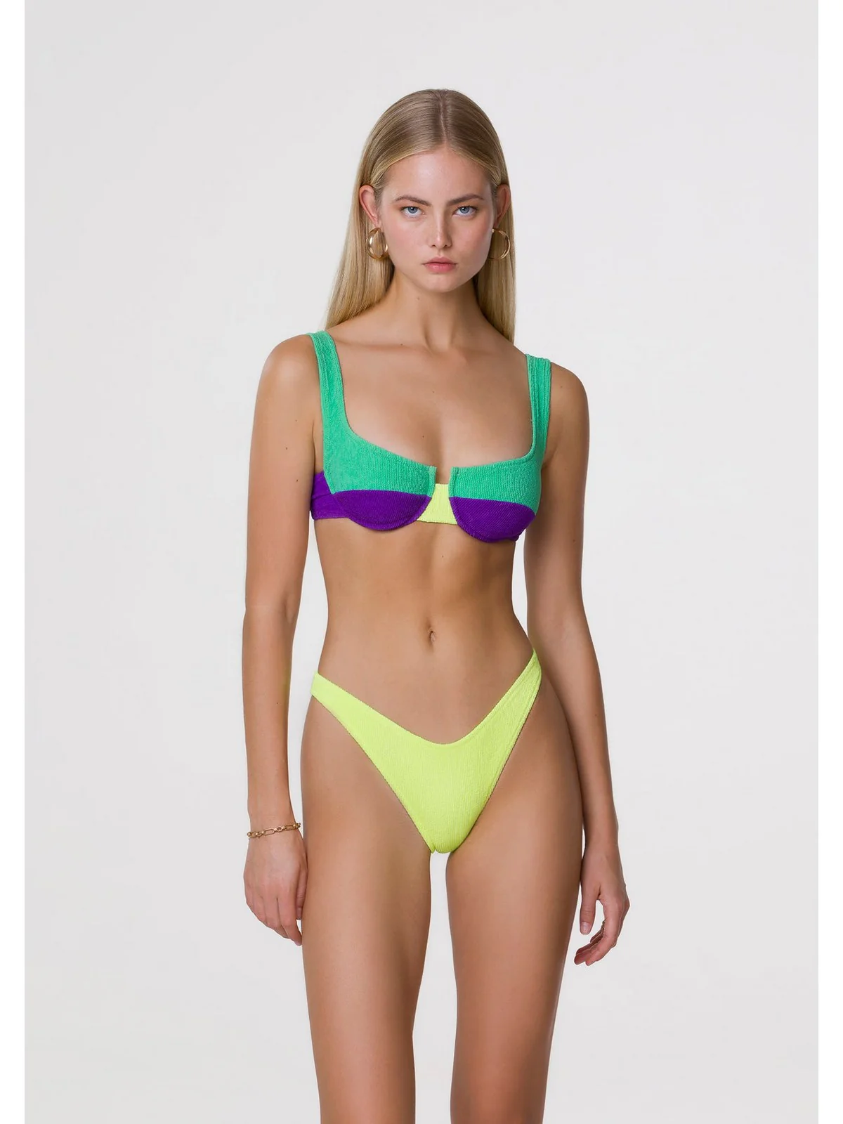 ME FUI Costume da bagno Donna  MF24-0211AQ Turchese - Image 3
