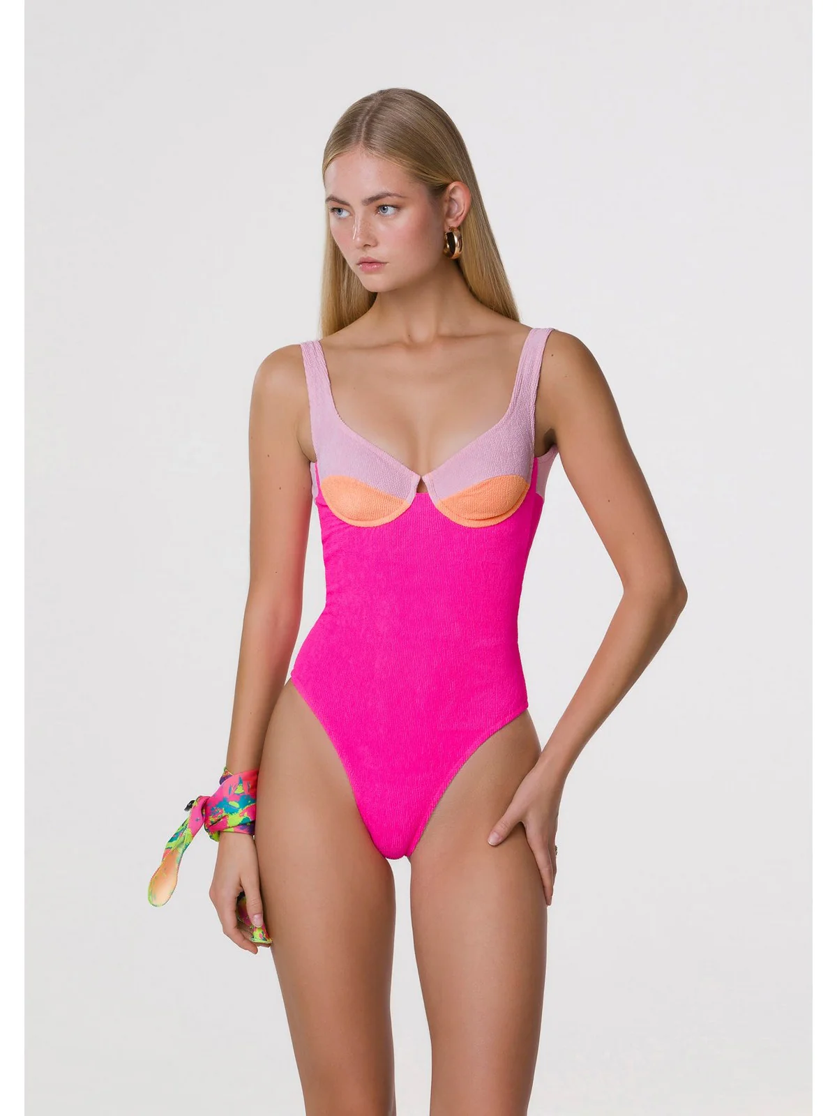ME FUI Costume da bagno Donna  MF24-0212PK Rosa - Image 3