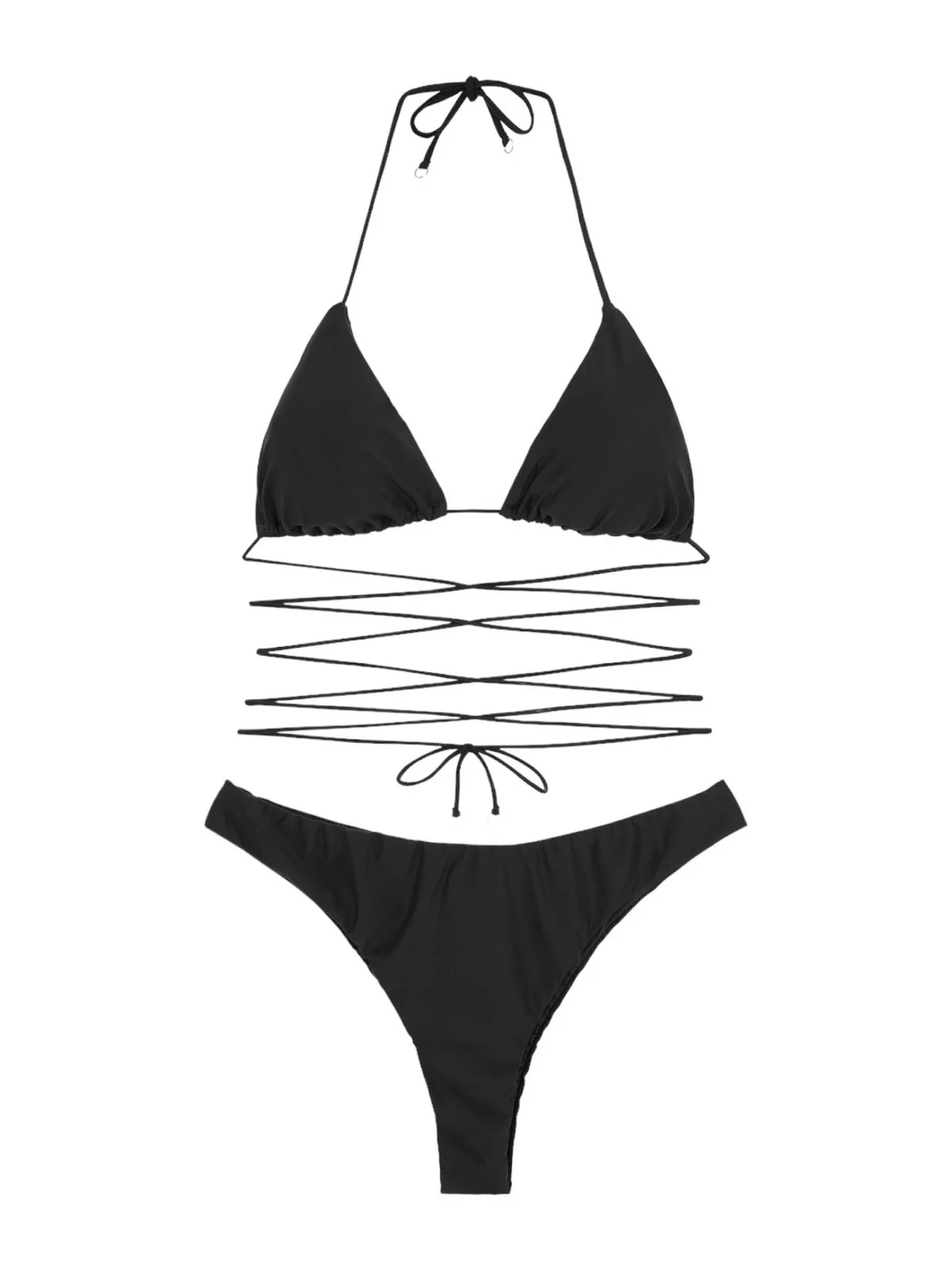 ME FUI Costume da bagno Donna  MF24-0310BK Nero - Image 4