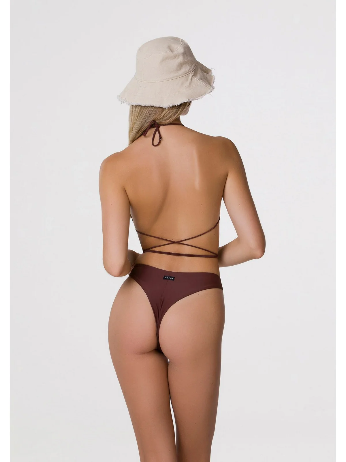 ME FUI Costume da bagno Donna  MF24-0310BN Marrone - Image 3