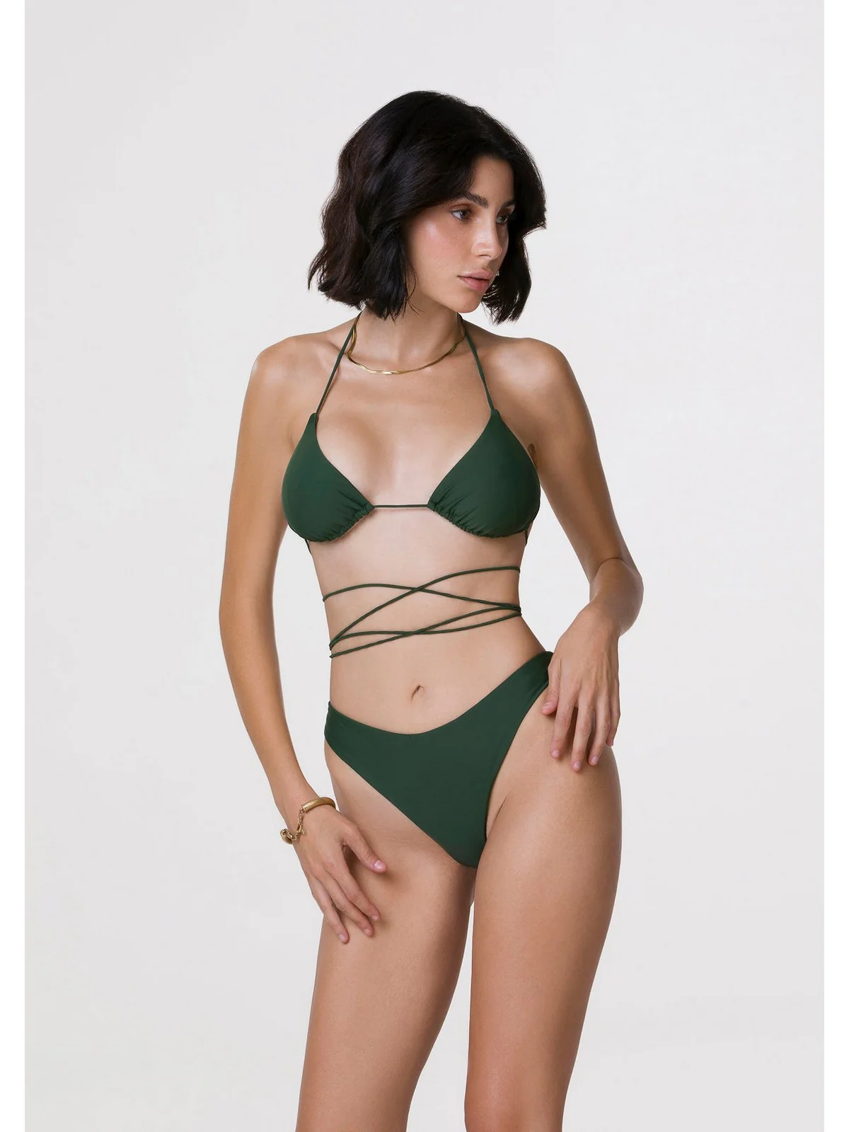 ME FUI Costume da bagno Donna  MF24-0310MG Verde - Image 3
