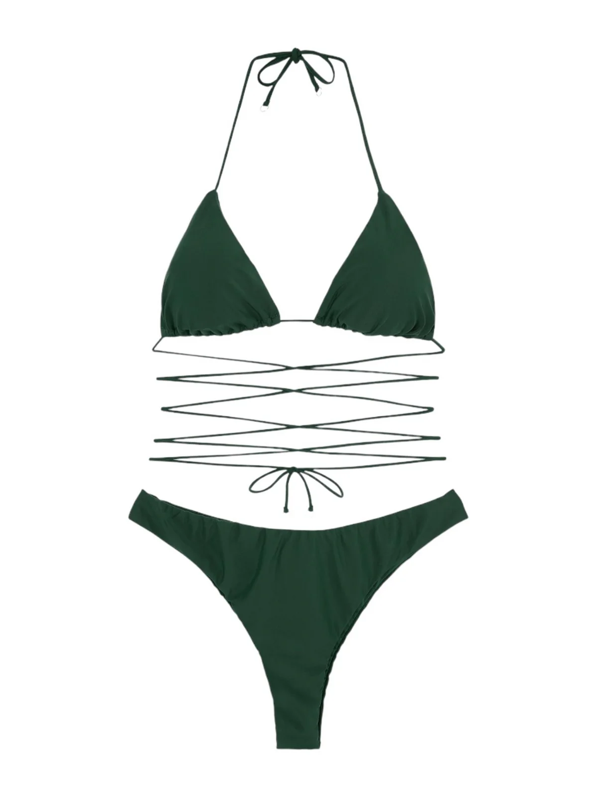 ME FUI Costume da bagno Donna  MF24-0310MG Verde - Image 4