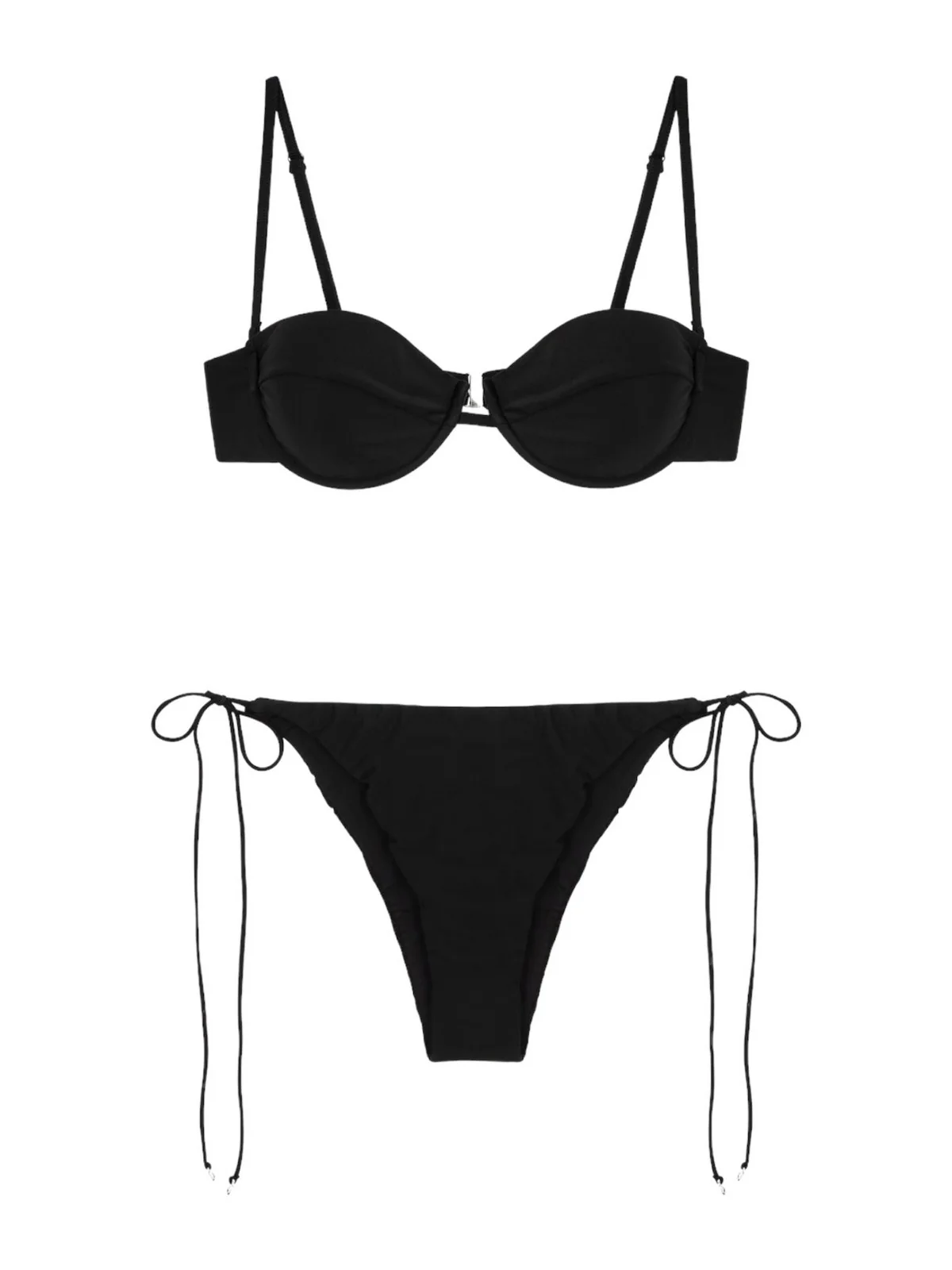 ME FUI Costume da bagno Donna  MF24-0311BK Nero - Image 4