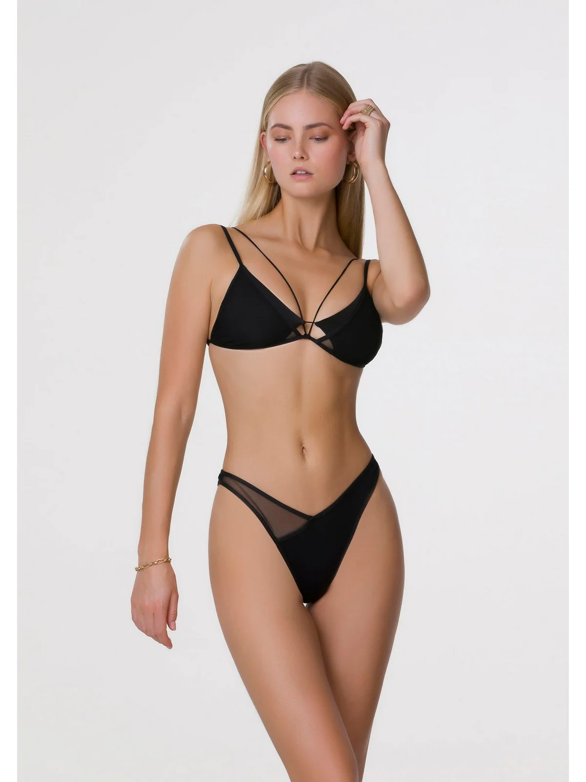 ME FUI Costume da bagno Donna  MF24-0700BK Nero - Image 2