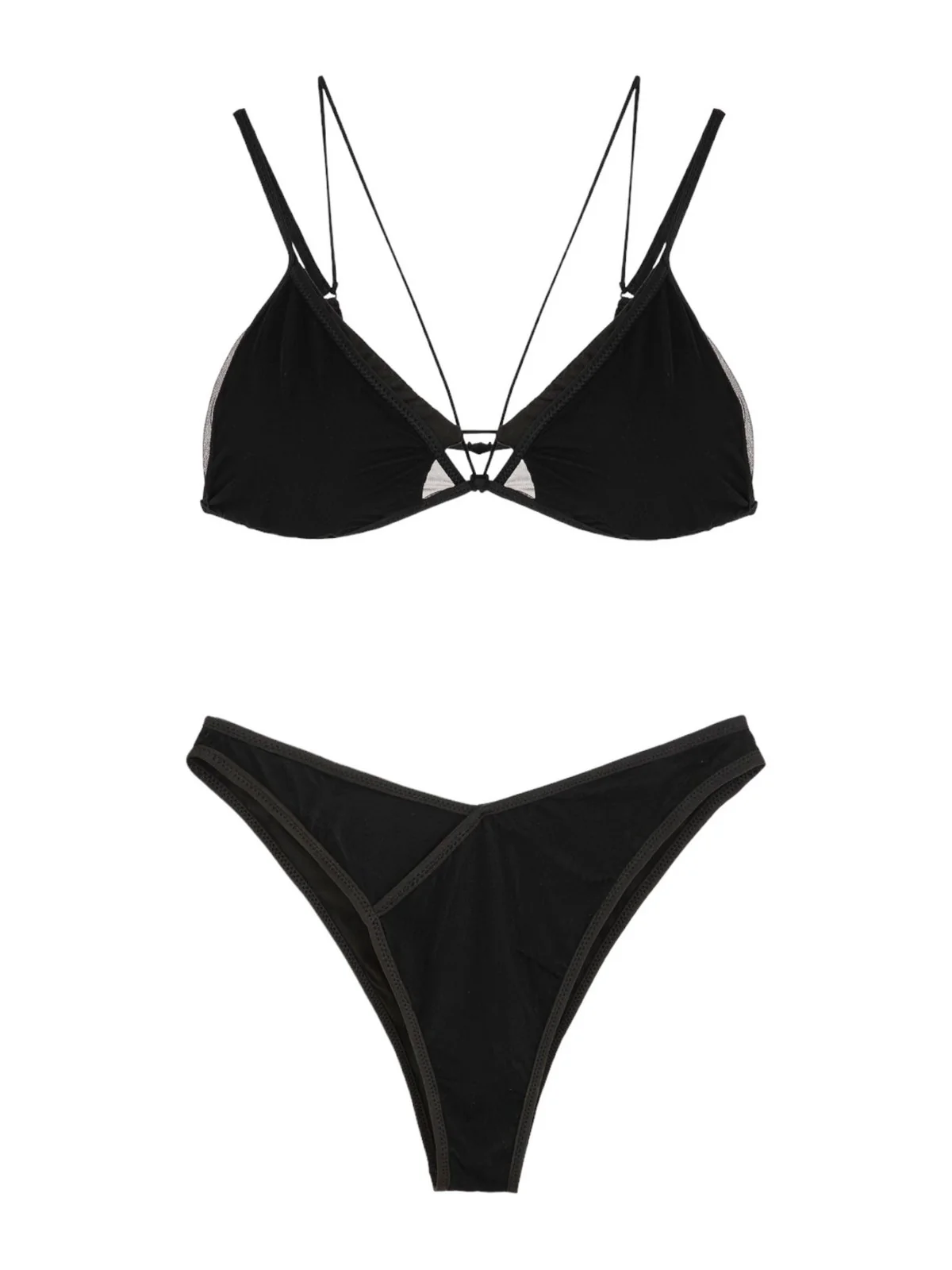 ME FUI Costume da bagno Donna  MF24-0700BK Nero - Image 4