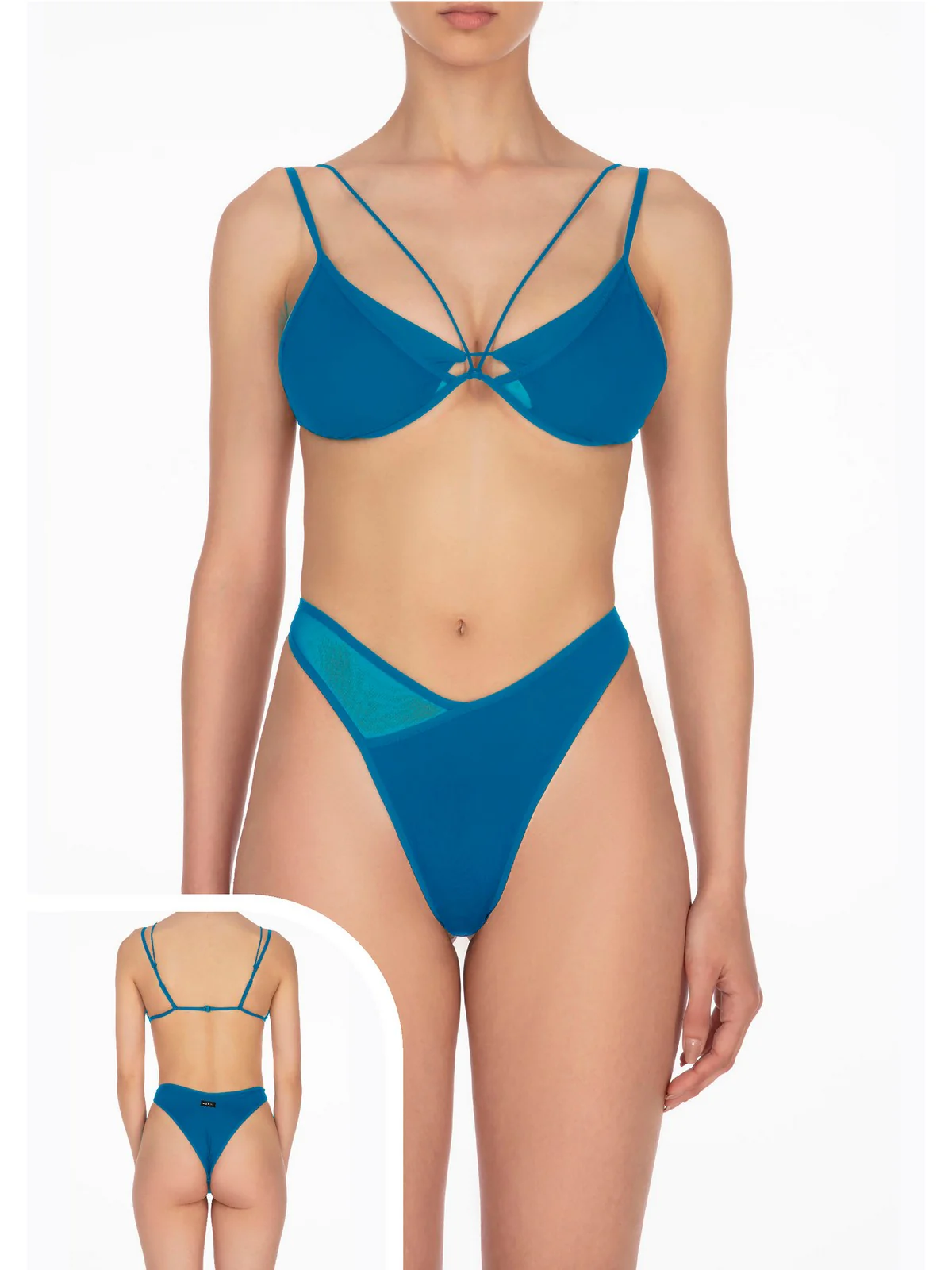 ME FUI Costume da bagno Donna  MF24-0700TQ Turchese - Image 2