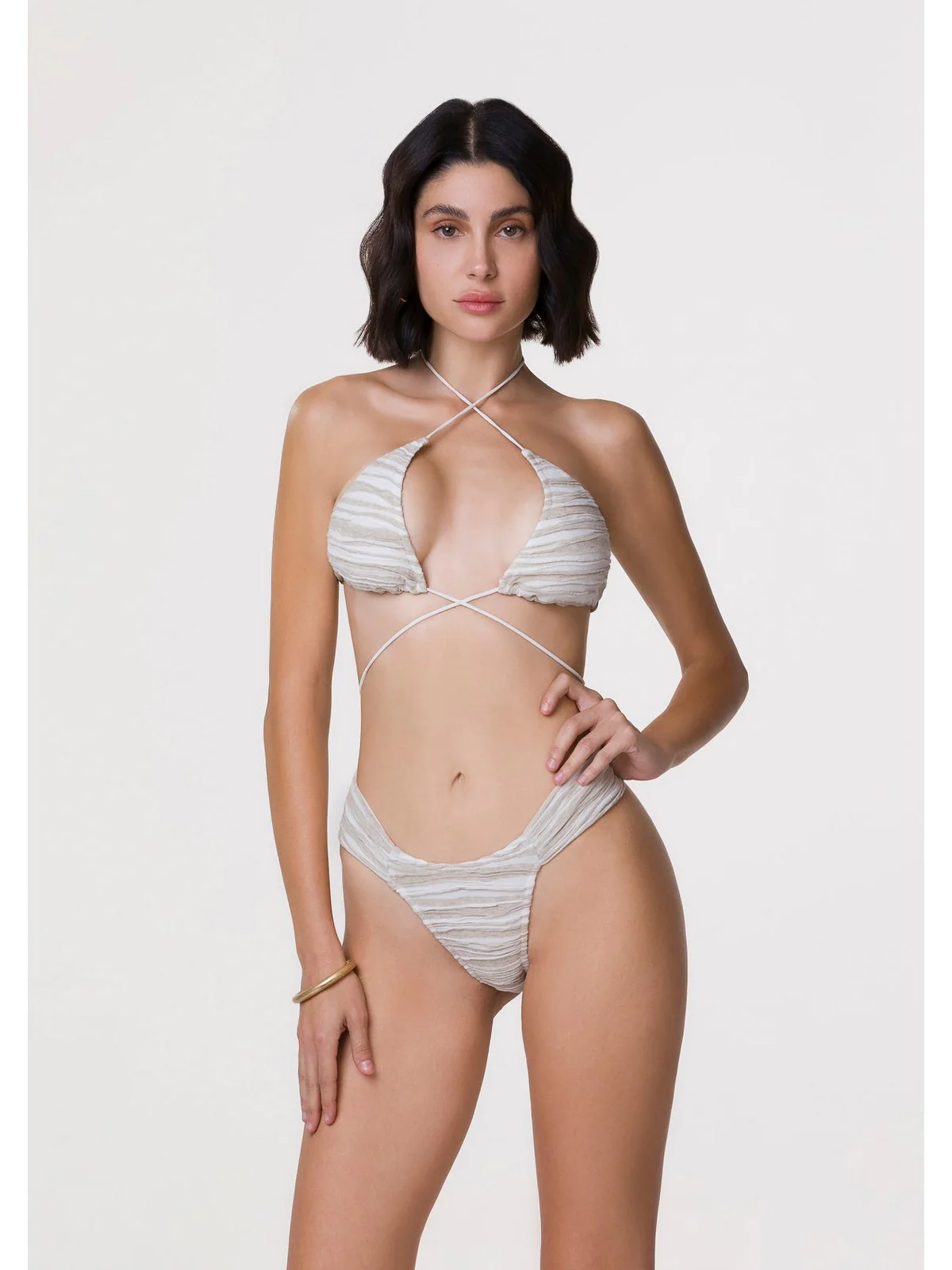 ME FUI Costume da bagno Donna MF24-0721BG Beige - Image 3