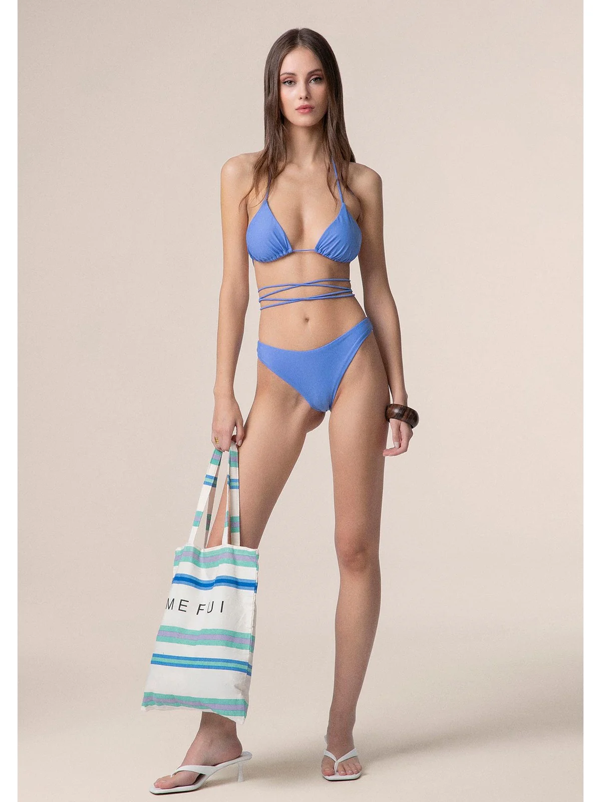 ME FUI Costume da bagno Donna  MF25-0100_SB SKY BLUE - Image 3