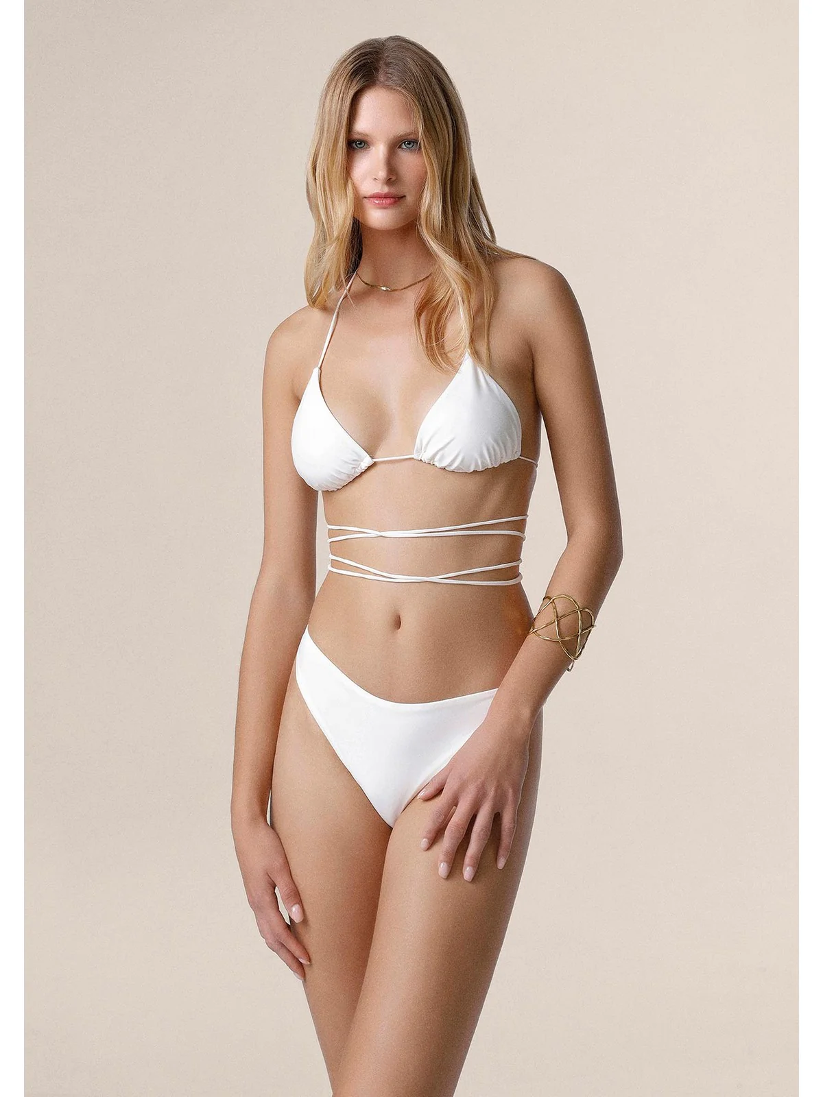 ME FUI Costume da bagno Donna  MF25-0100_WH WHITE - Image 3