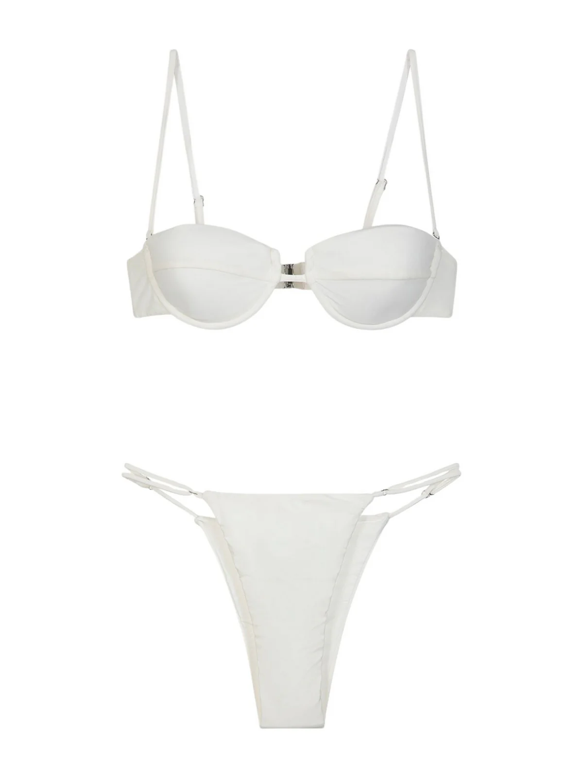 ME FUI Costume da bagno Donna MF25-0101_WH WHITE