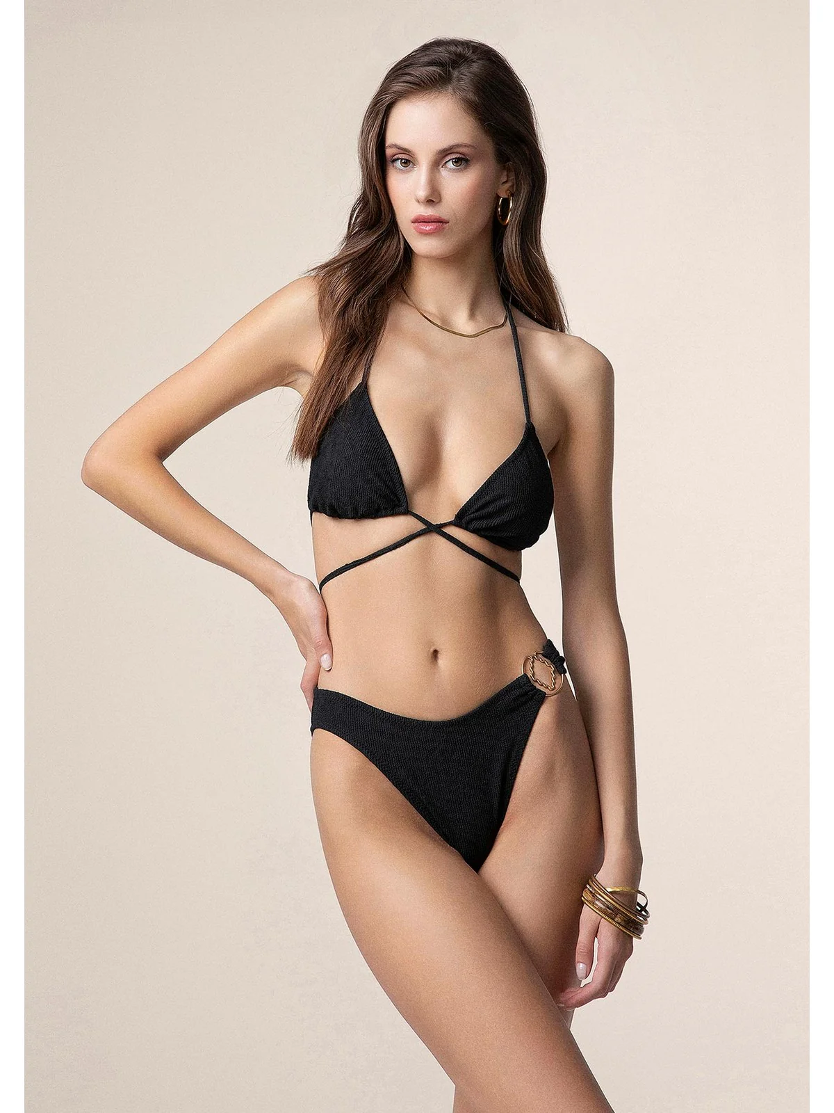 ME FUI Costume da bagno Donna  MF25-0500BK BLACK - Image 3