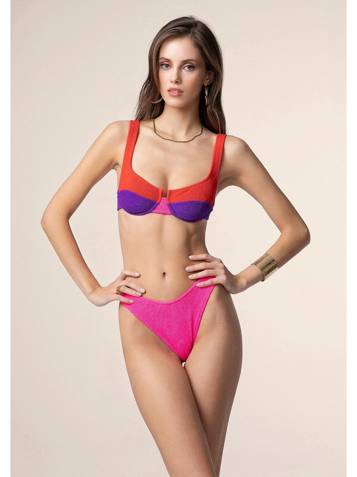 ME FUI Costume da bagno Donna  MF25-0502RD RED - Image 3