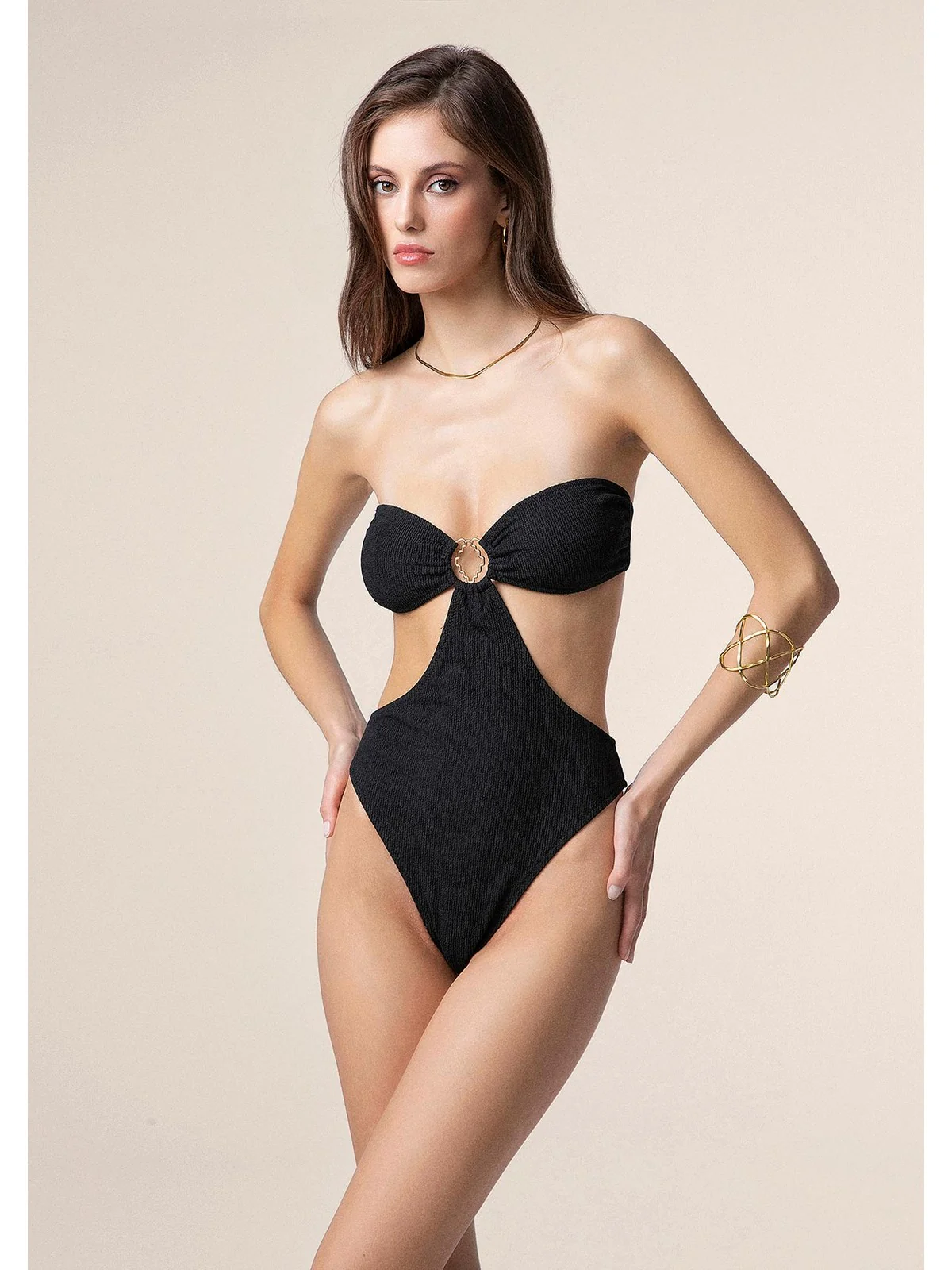 ME FUI Costume da bagno Donna MF25-0505BK BLACK - Image 3