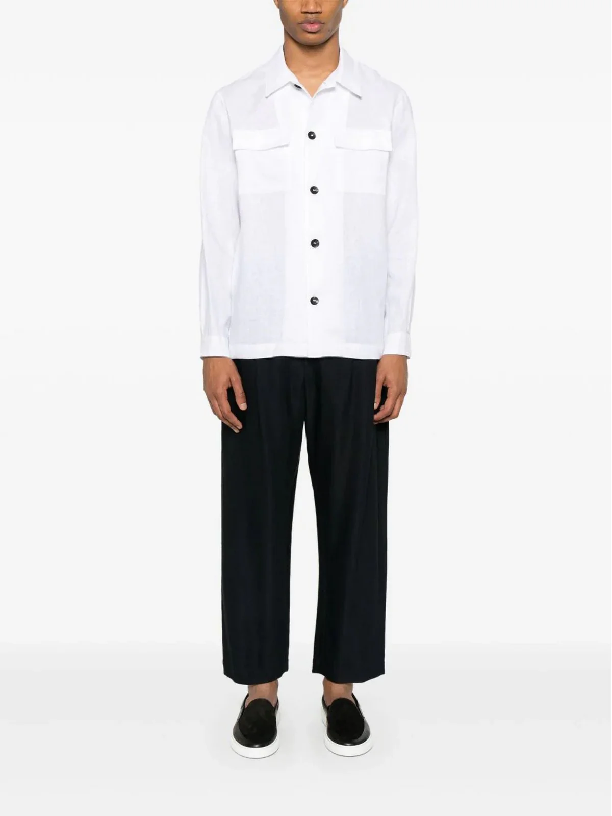 MICHAEL COAL Camicia Uomo mc-Jordan MCJOR3783S25 282 Bianco - Image 4