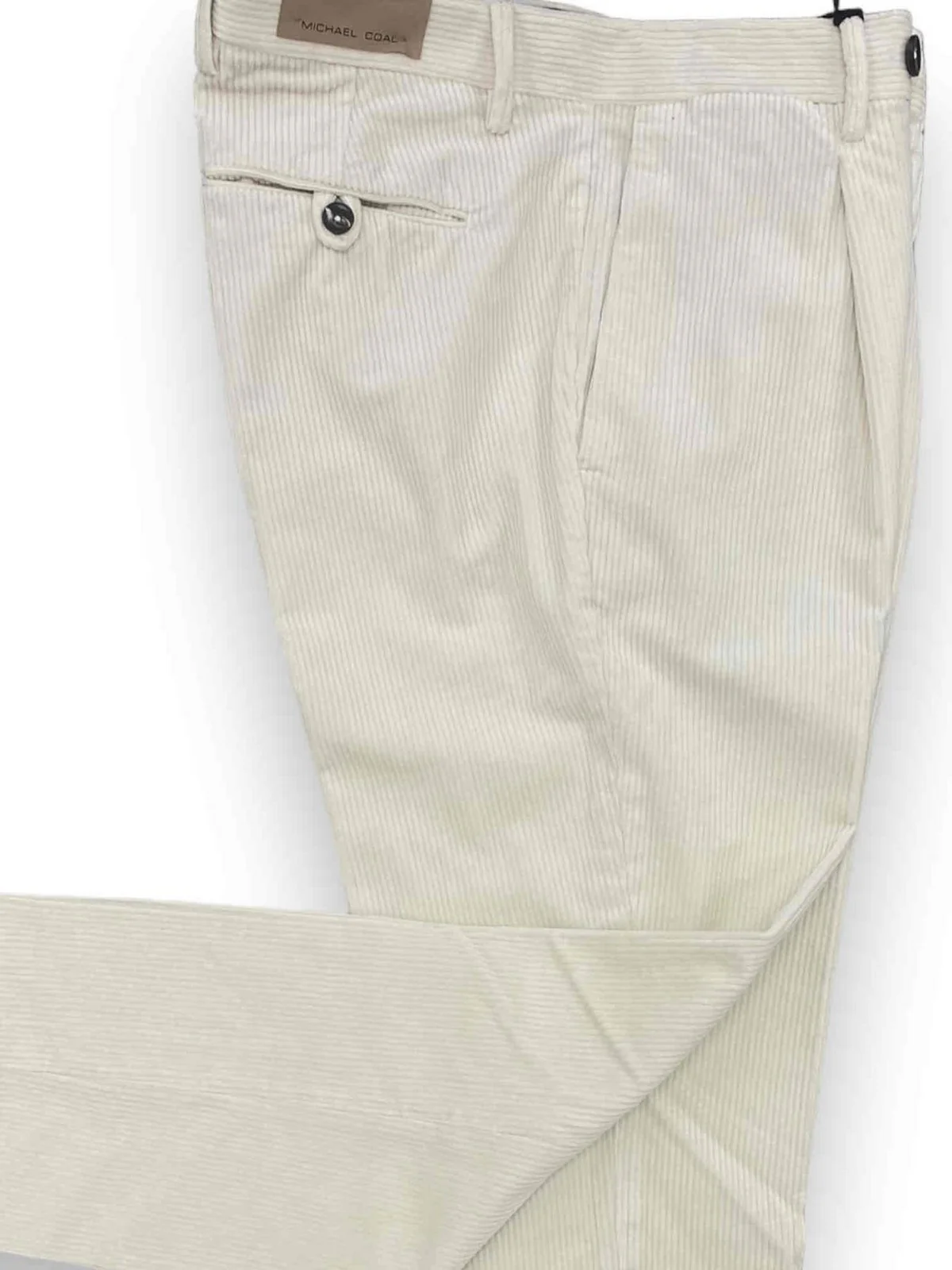 MICHAEL COAL Pantalone Uomo  MCFRK3588F23C 009 Bianco - Image 3