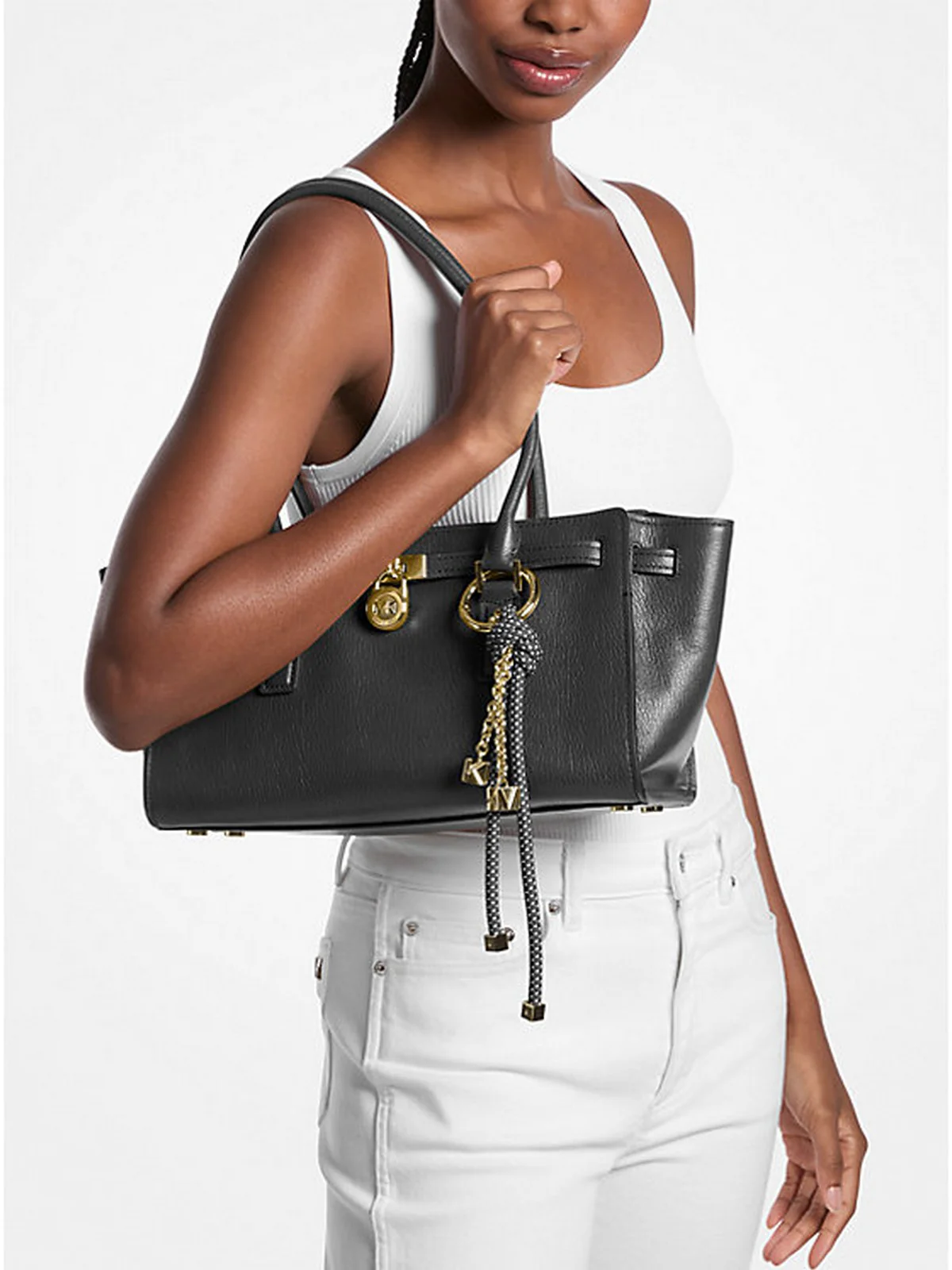 MICHAEL KORS Borsa Donna HAMILTON 30F5GNXT0L 001 BLACK - Image 2